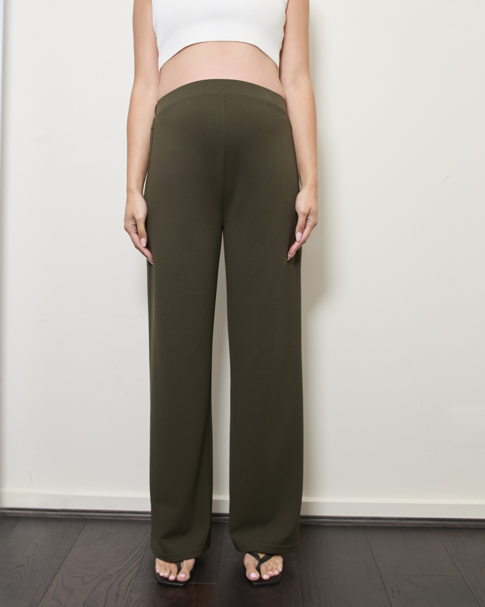 Pull-On Wide Leg Pants