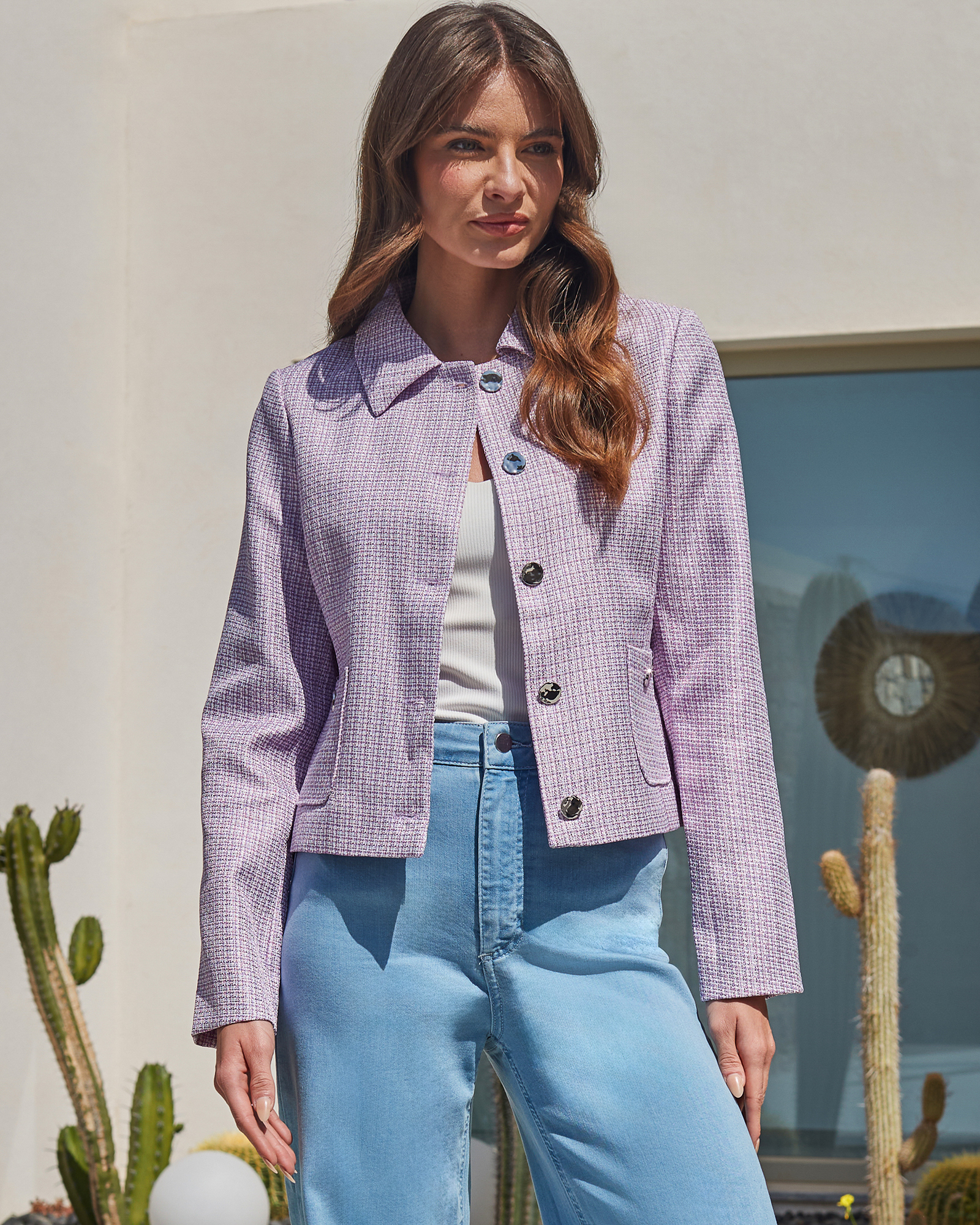 Boucle Collared Jacket