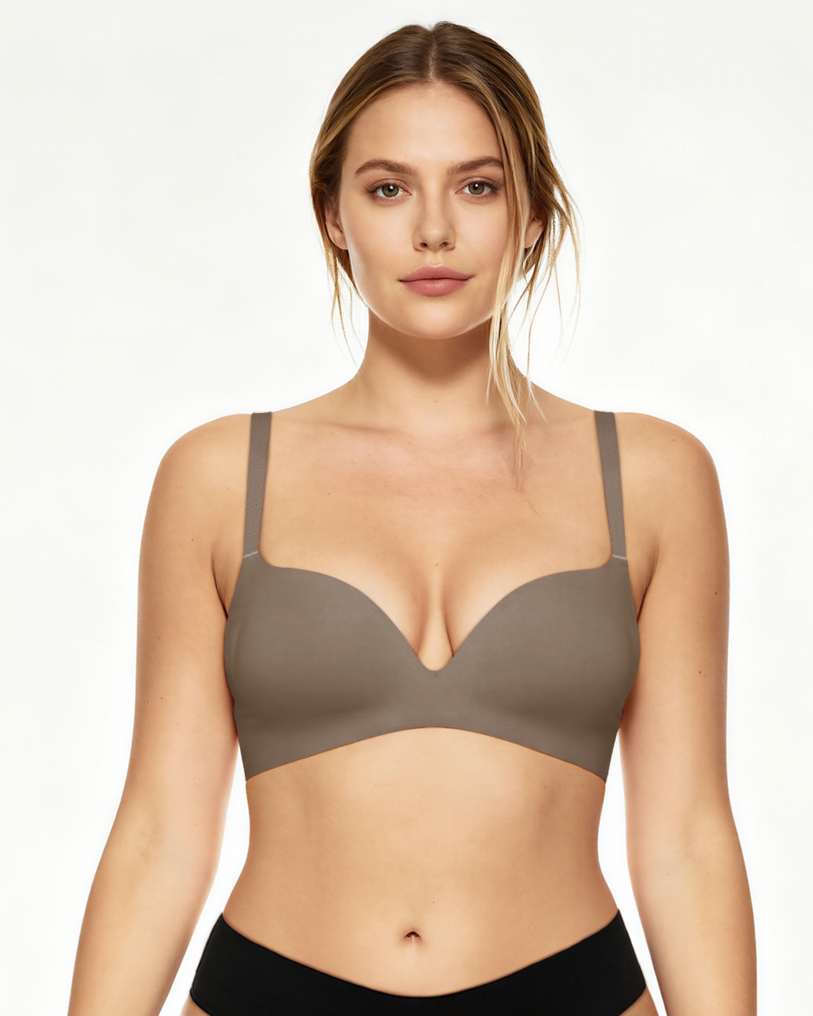 Sotto Seamless Wireless Bra Mocha