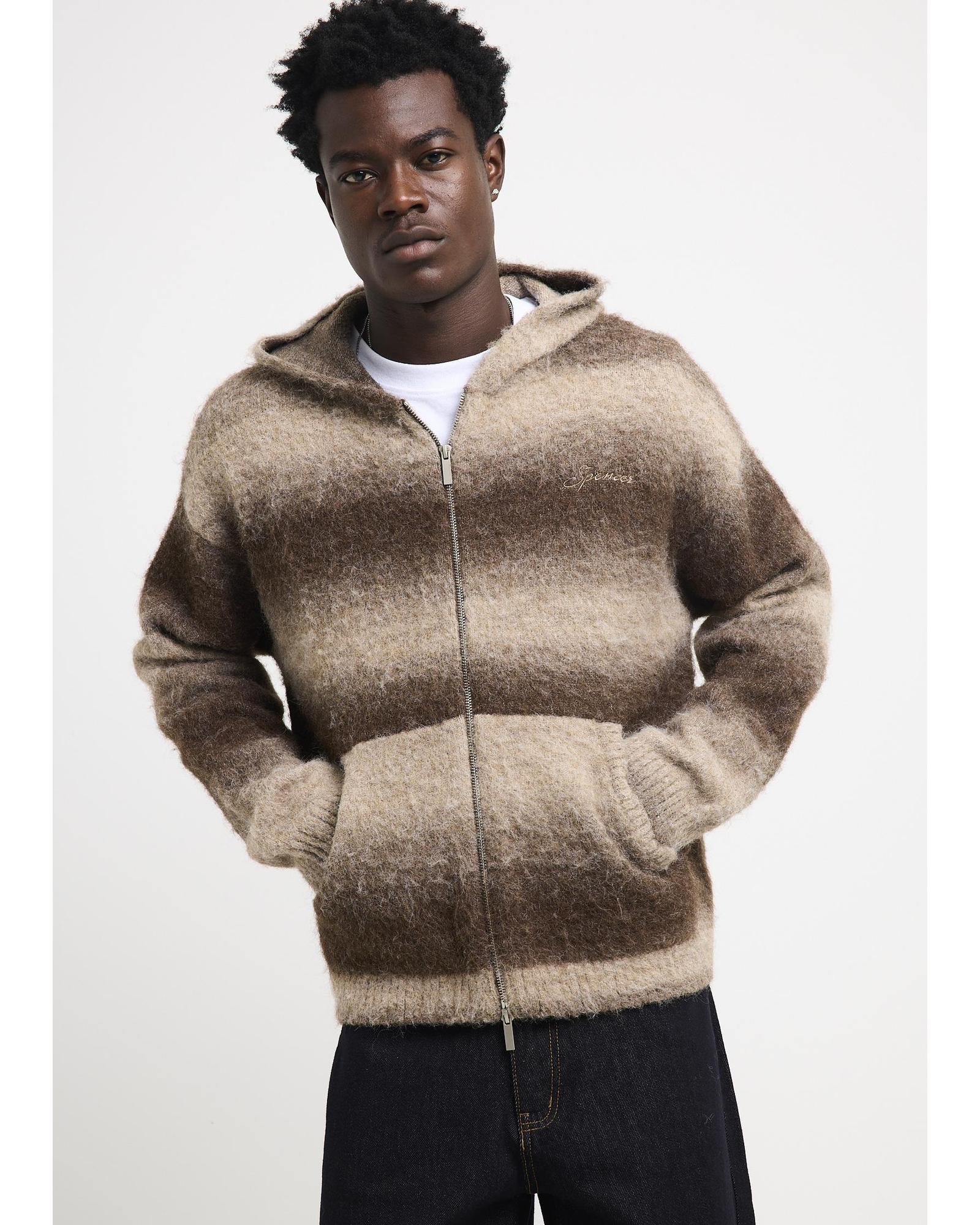 Stamped Zip Knit Jumper