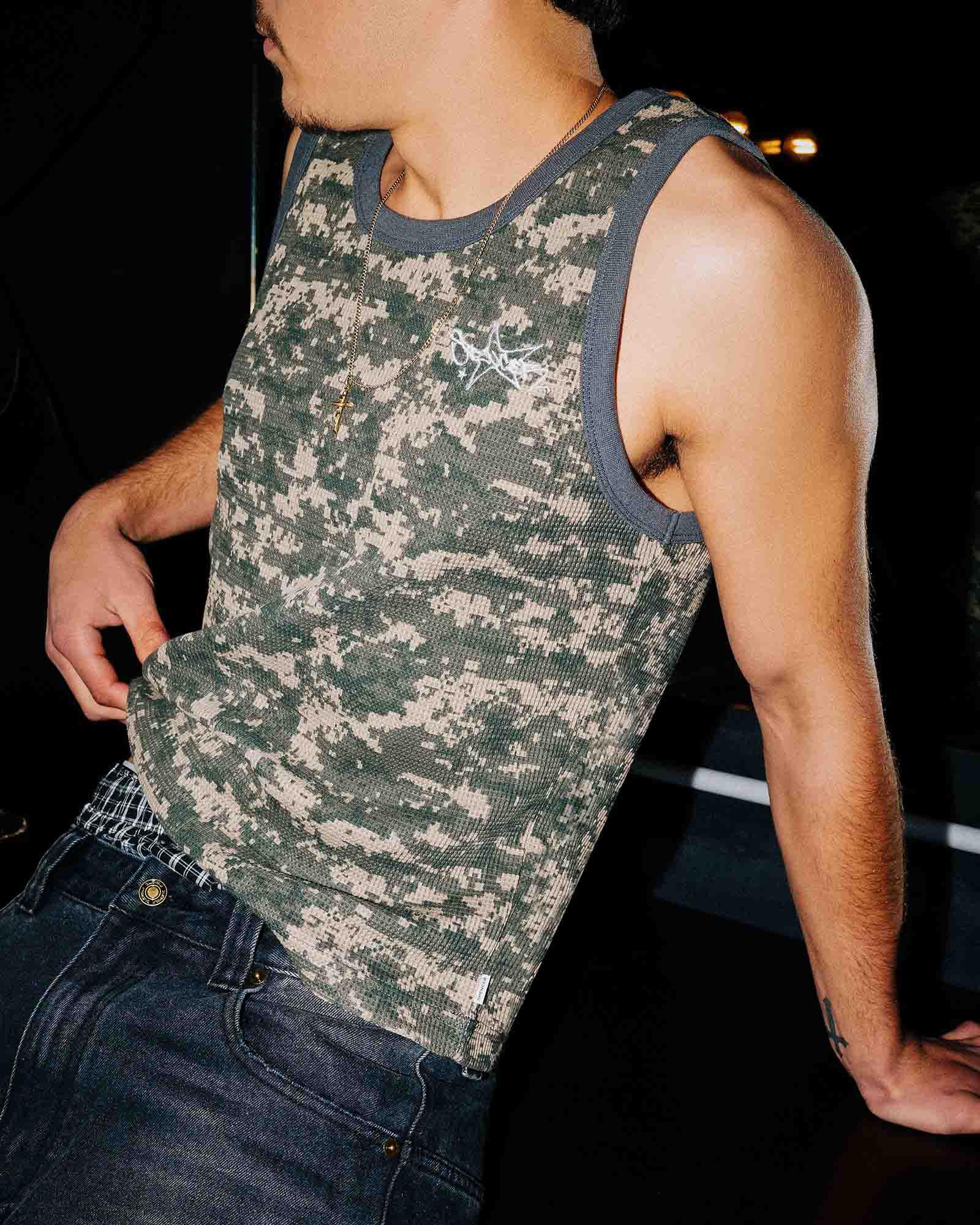 Starboy Camo Waffle Singlet