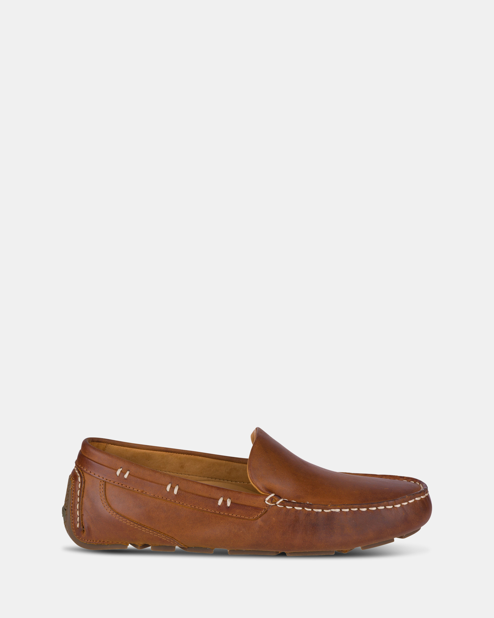 Gold Harpswell Driver Medium Leather Tan- Men's