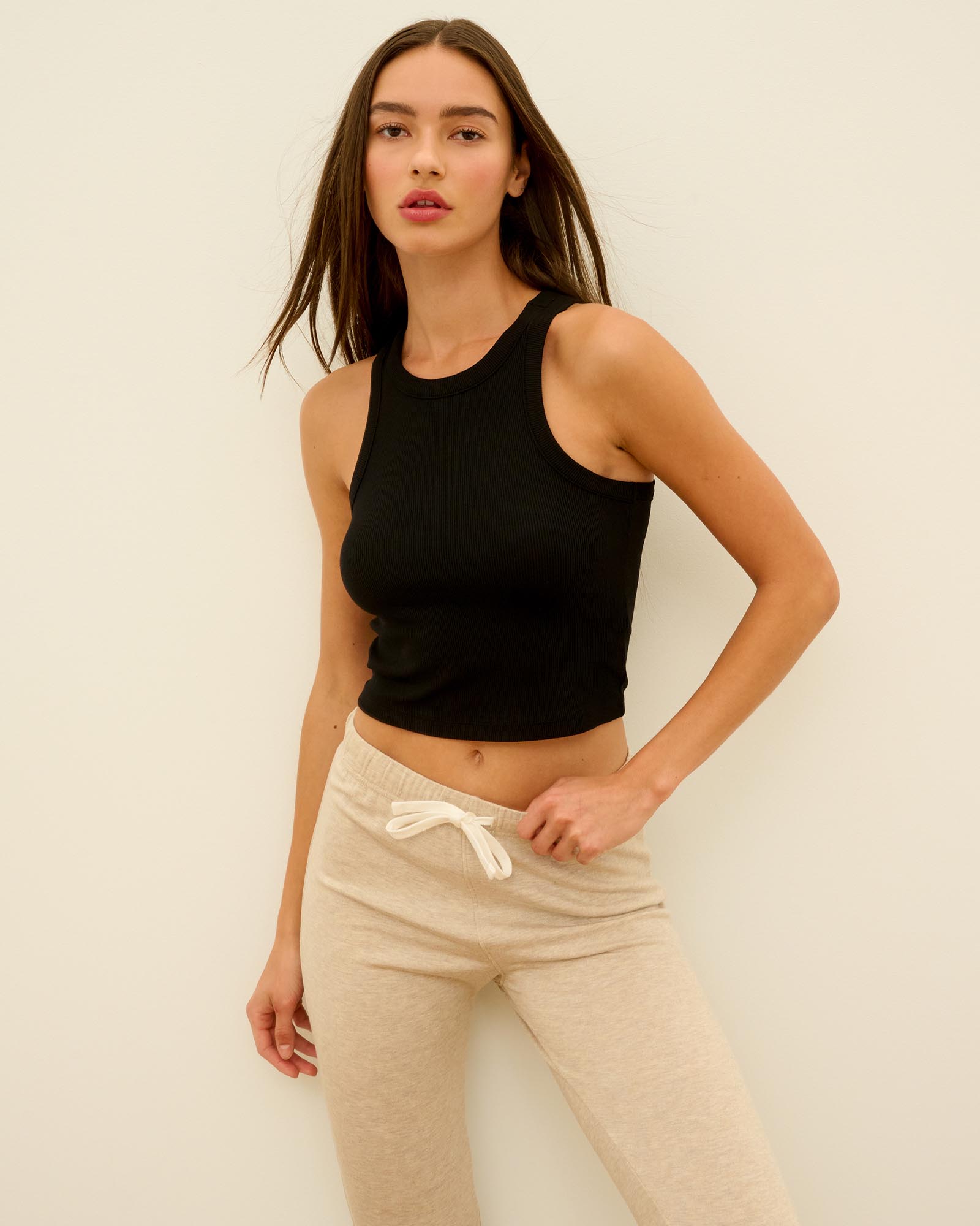 Brooks Fleece Cropped Flare Pants
