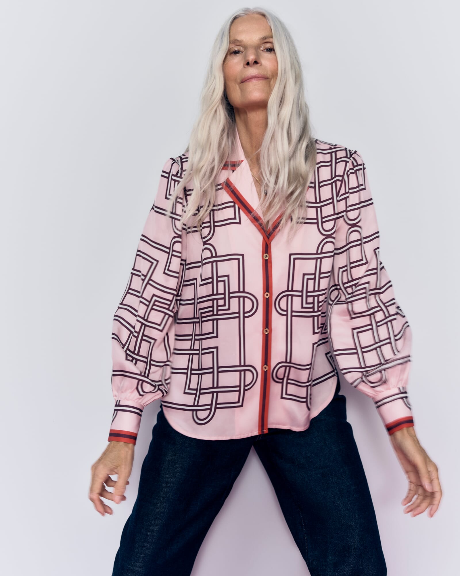 Rhodes Print Blouse
