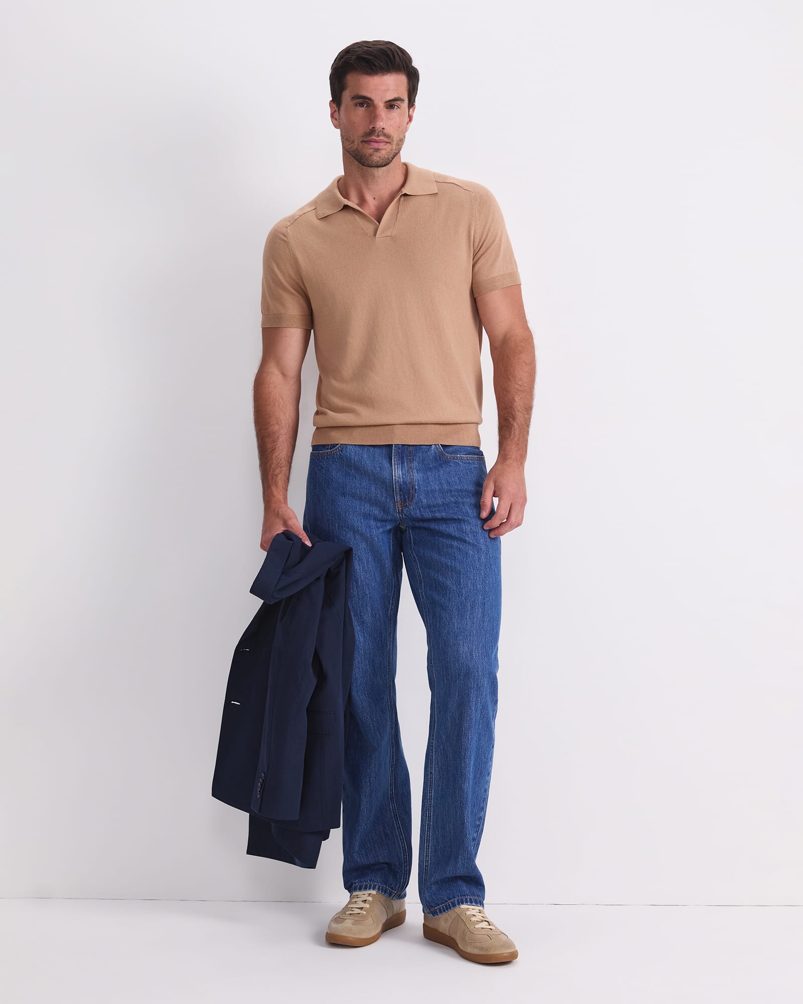 Brookes Short Sleeve Knit Polo