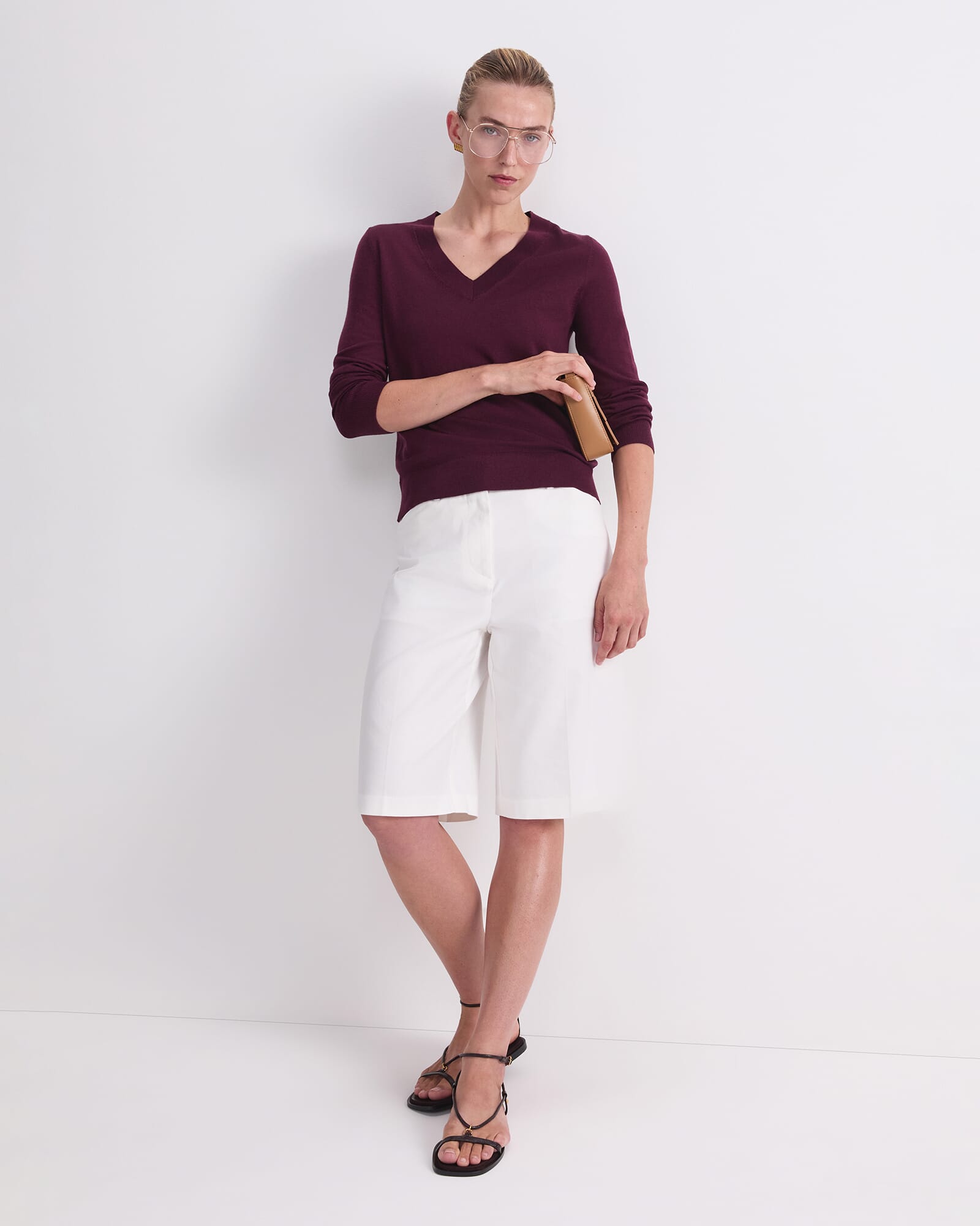 Francis Merino V Neck Knit