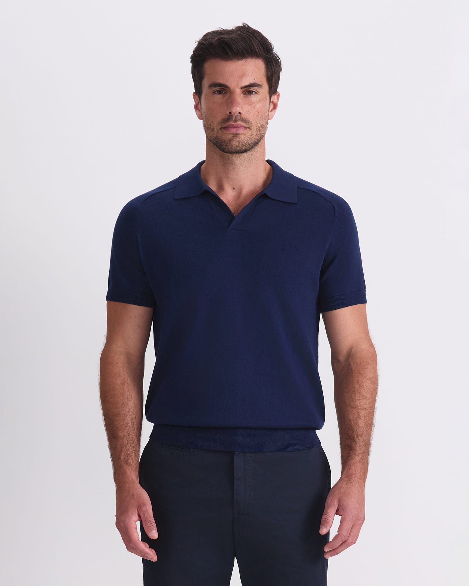 Brookes Short Sleeve Knit Polo