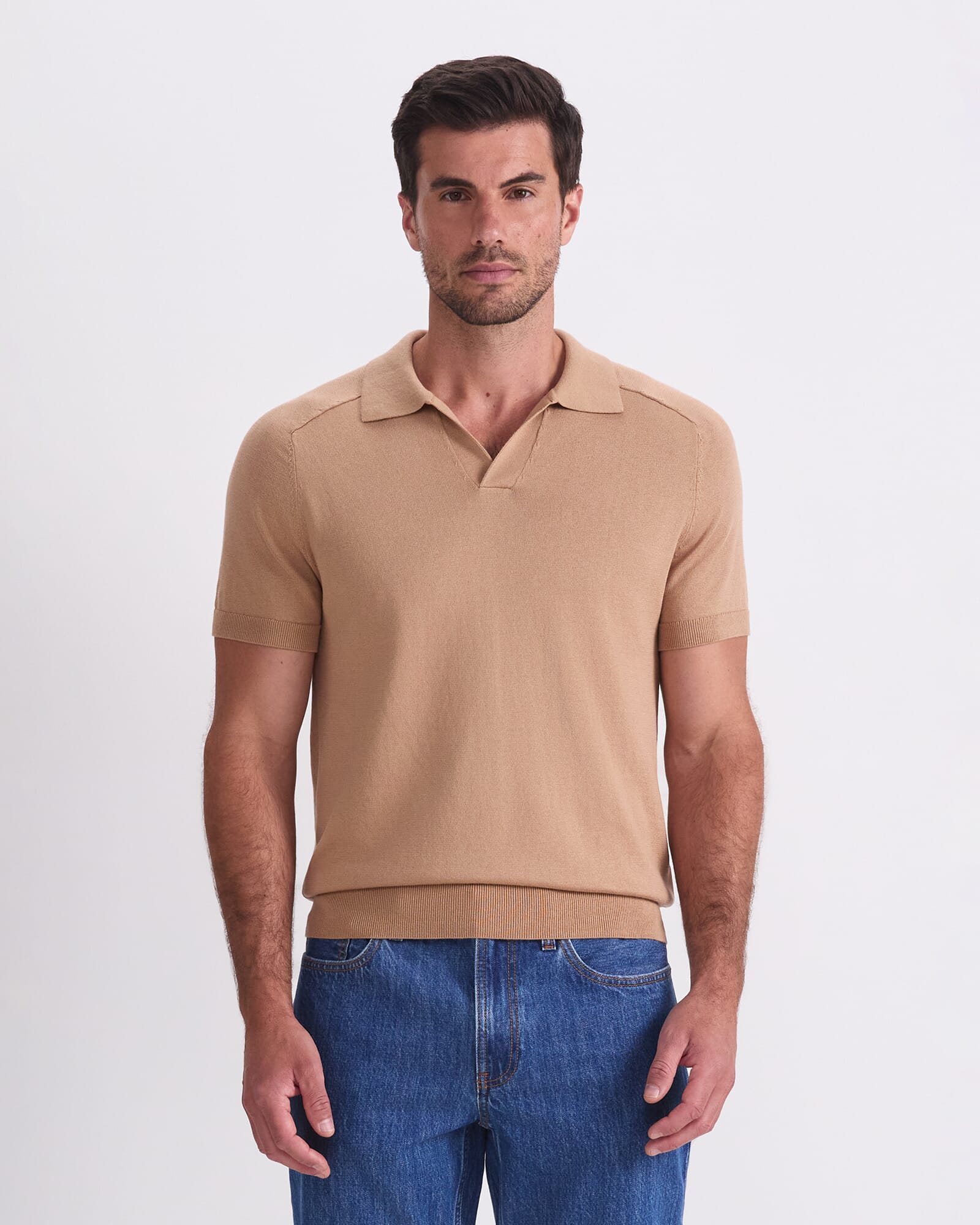 Brookes Short Sleeve Knit Polo