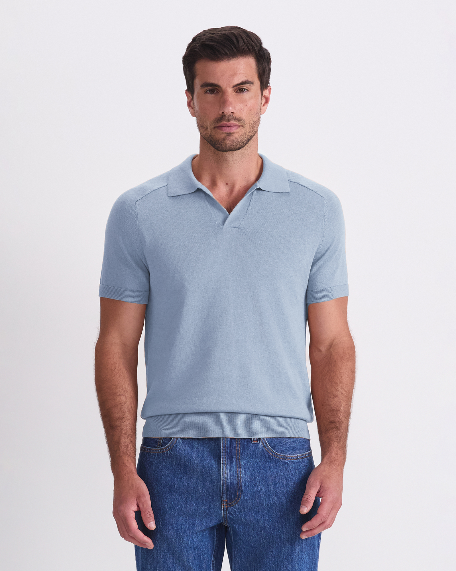 Brookes Short Sleeve Knit Polo