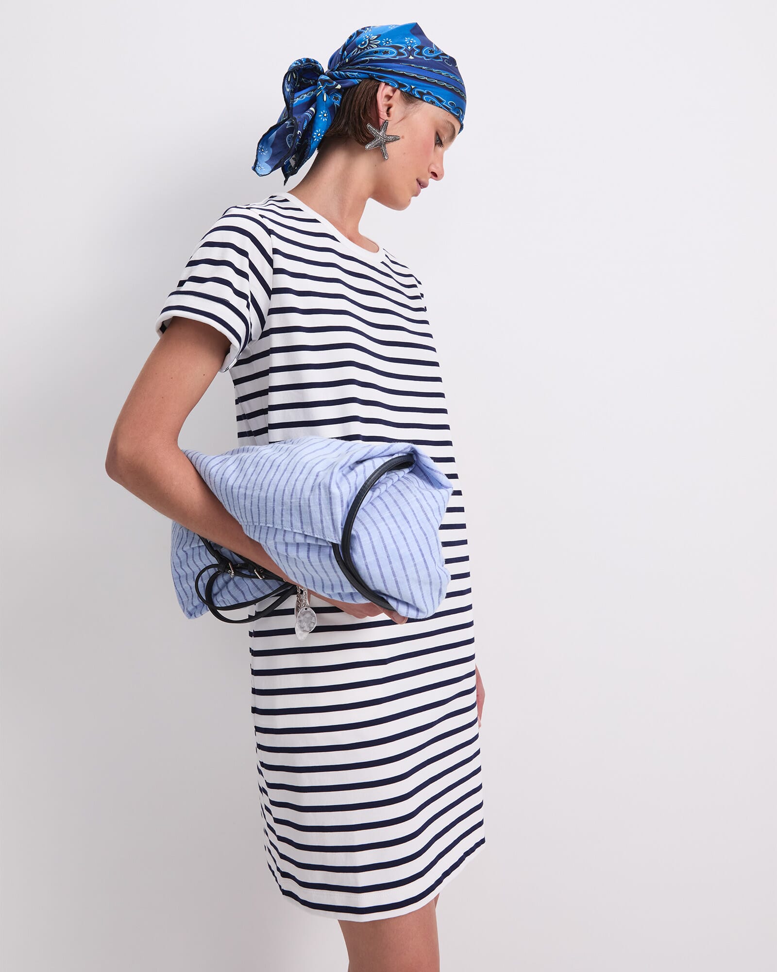 Stripe Shopper Mini Dress