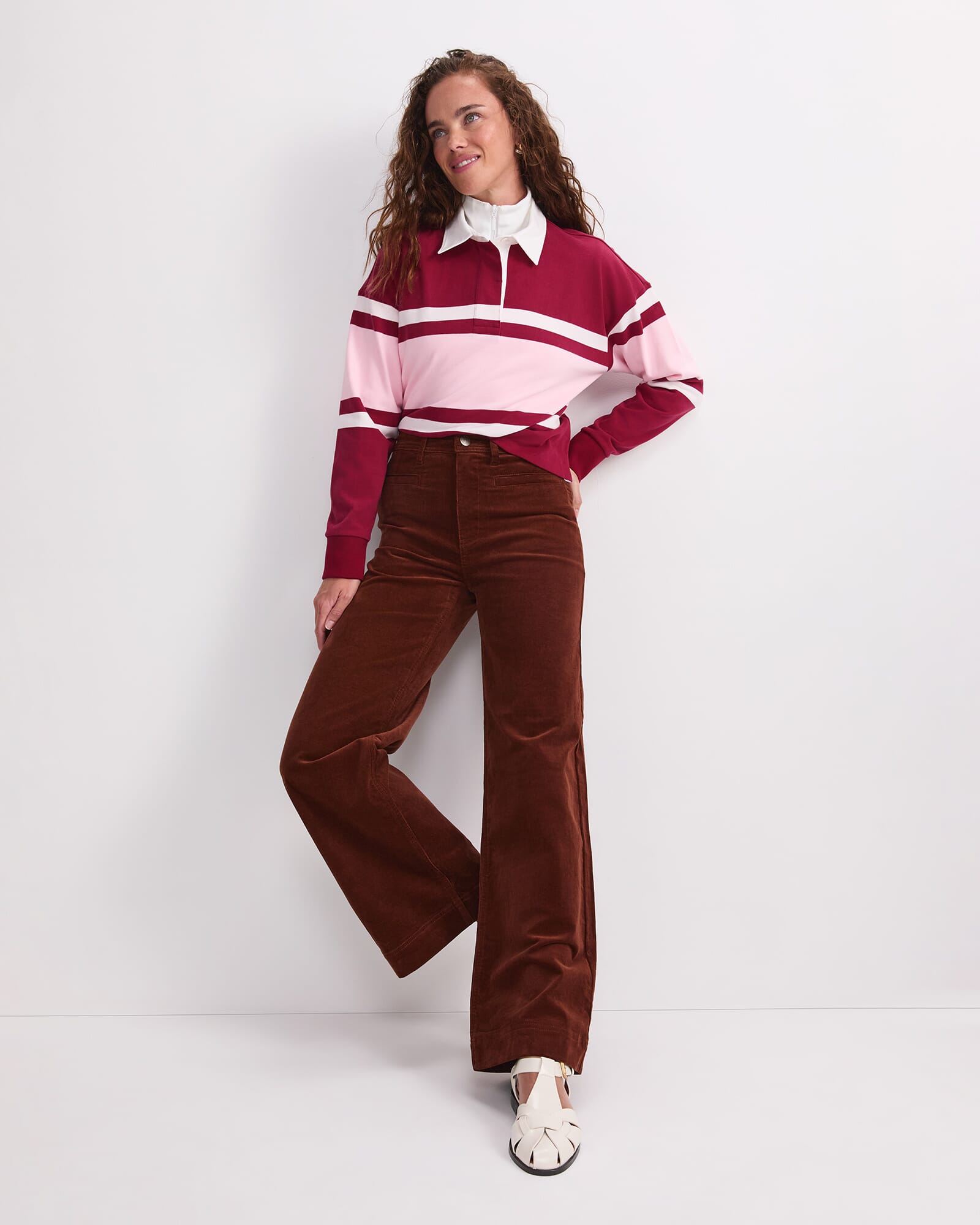 Joanna Cropped Rugby Shirt