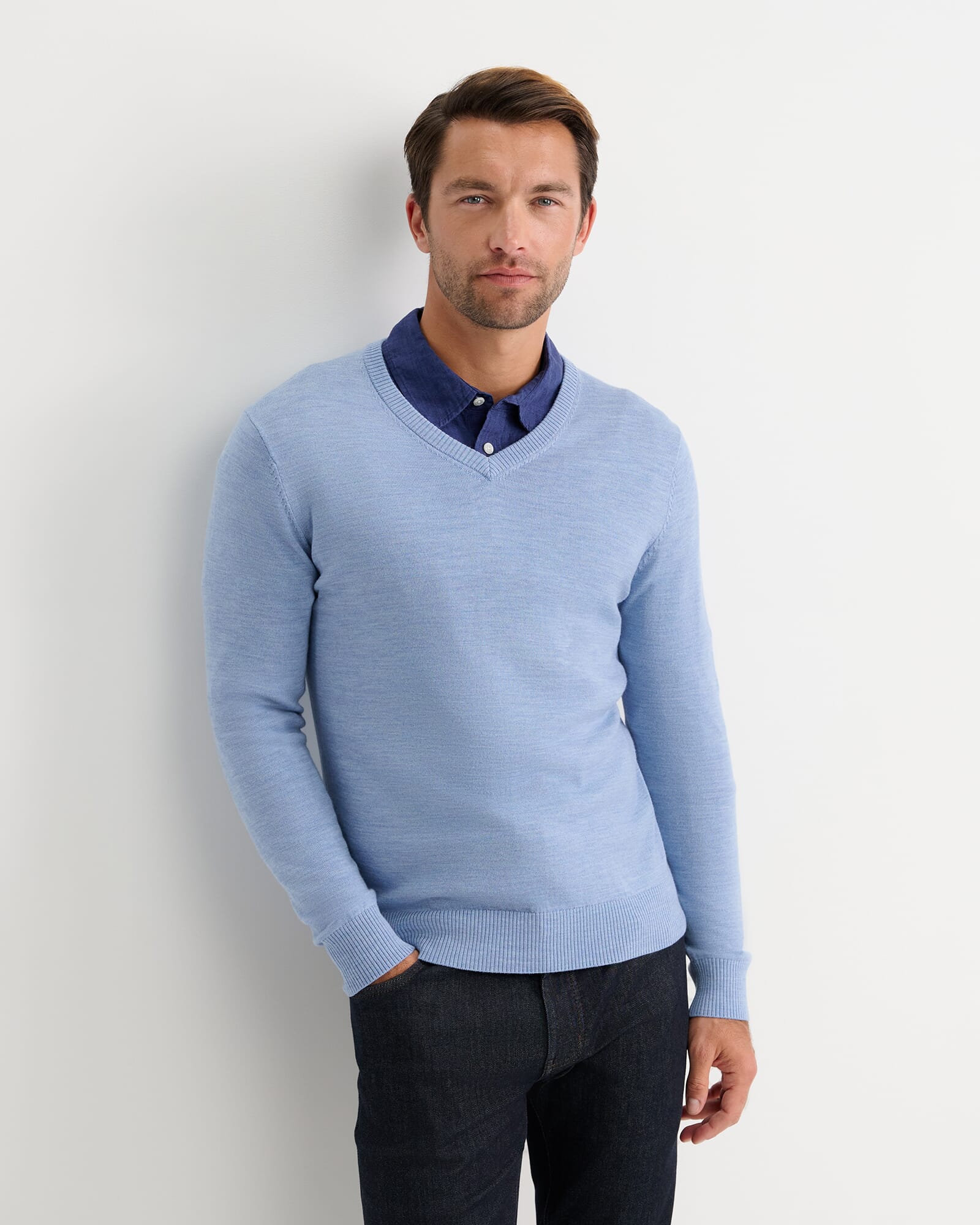 Merino V Neck Knit