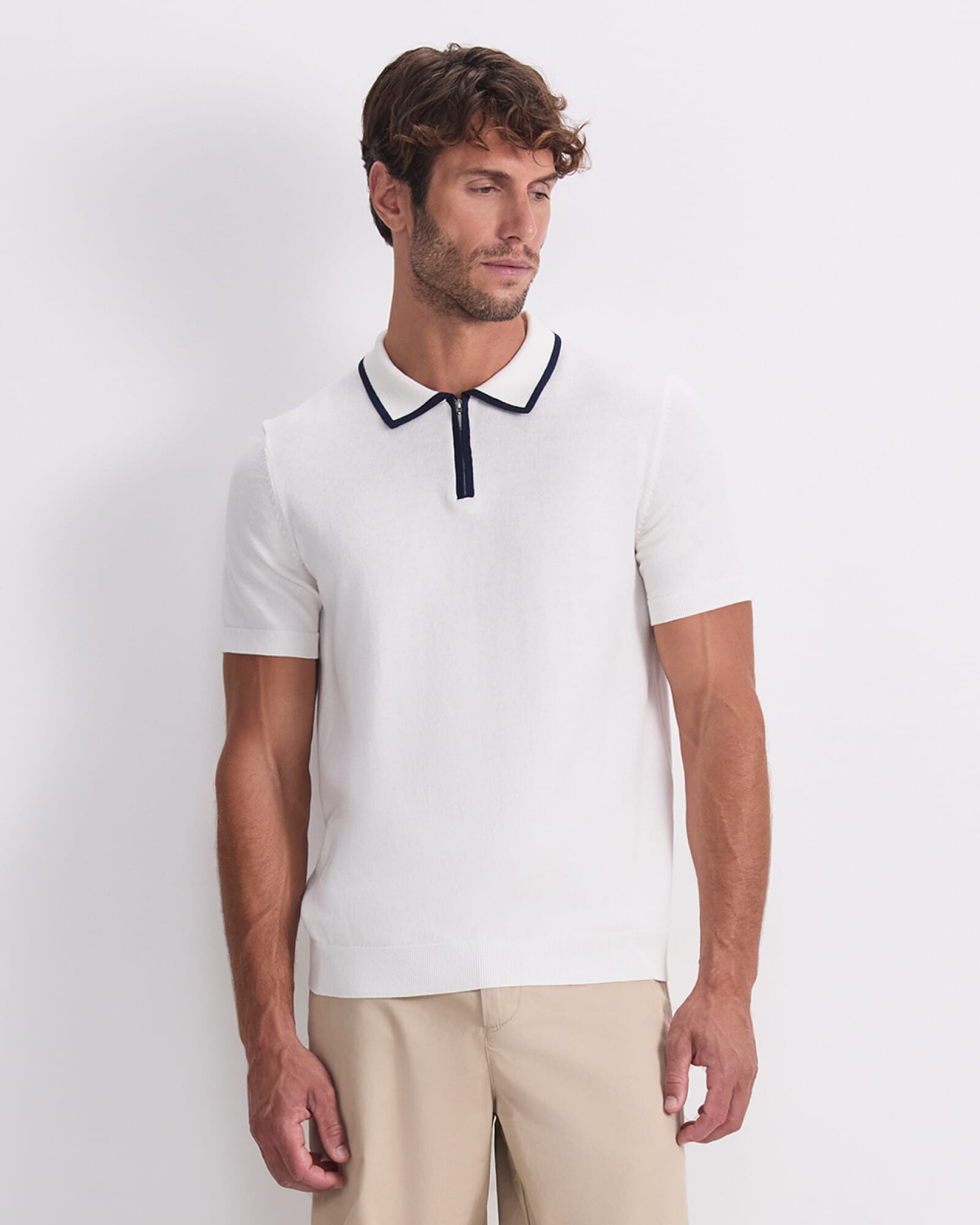 Brookes 1/4 Zip Knit Polo