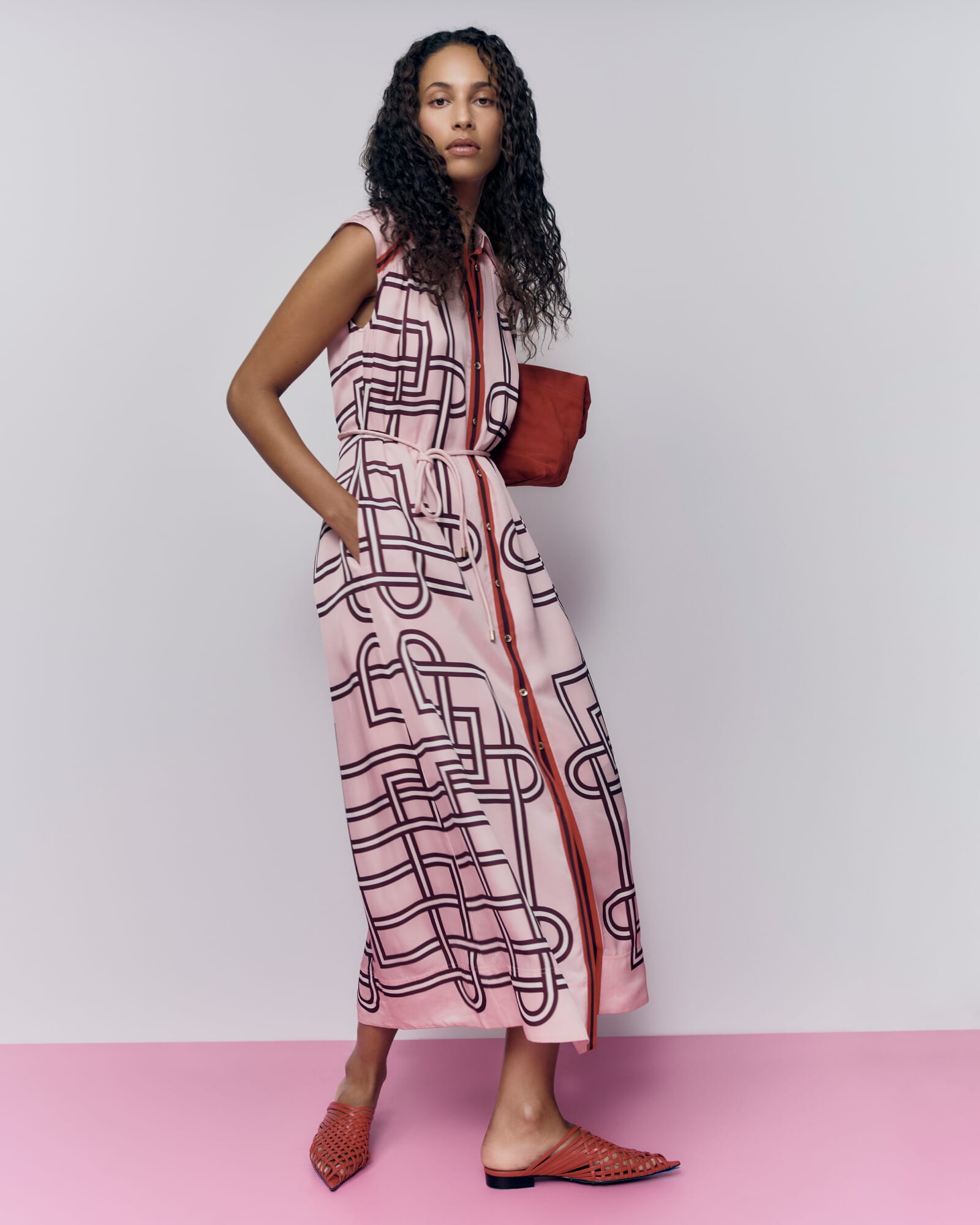 Rhodes Print Shirt Dress