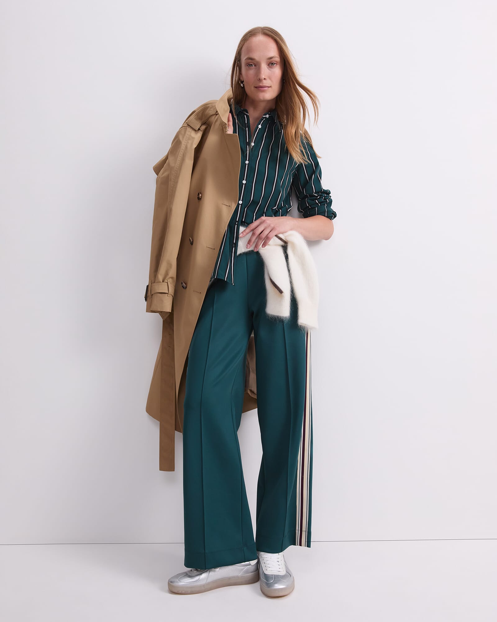 Jade Stripe Long Sleeve Shirt