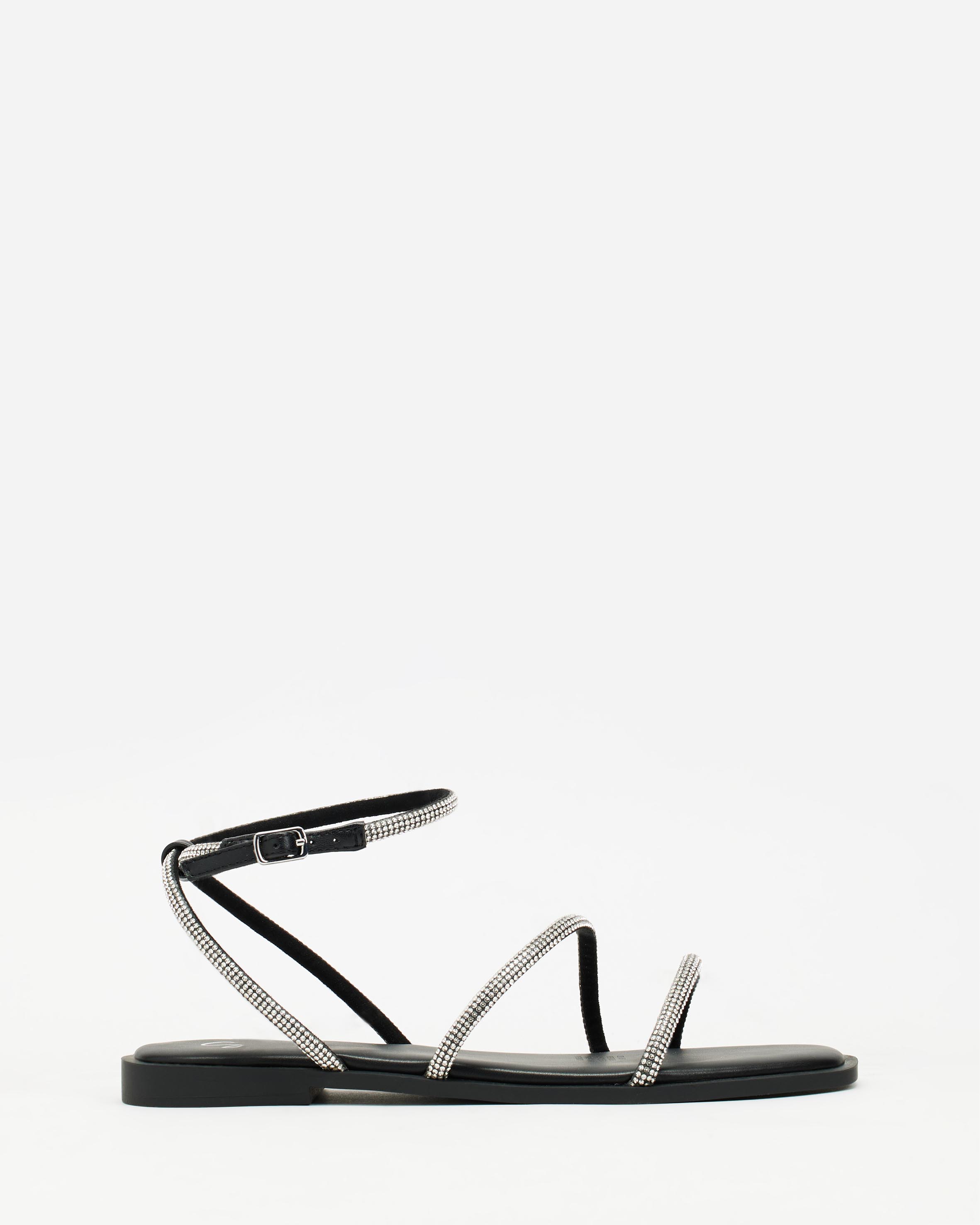 Diamond Ankle Strap Sandals - ONLINE EXCLUSIVE