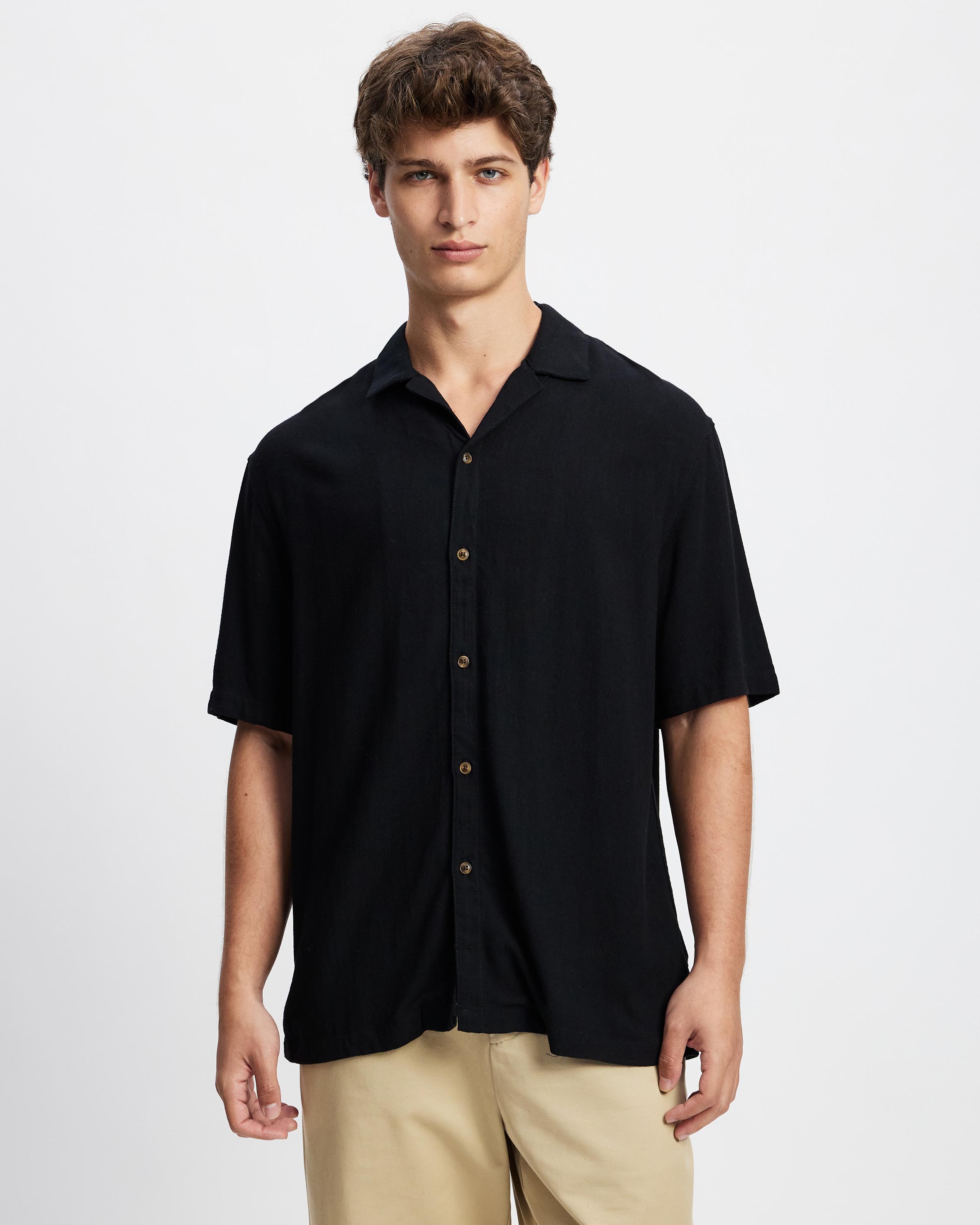 Newport Textured Linen Blend Shirt