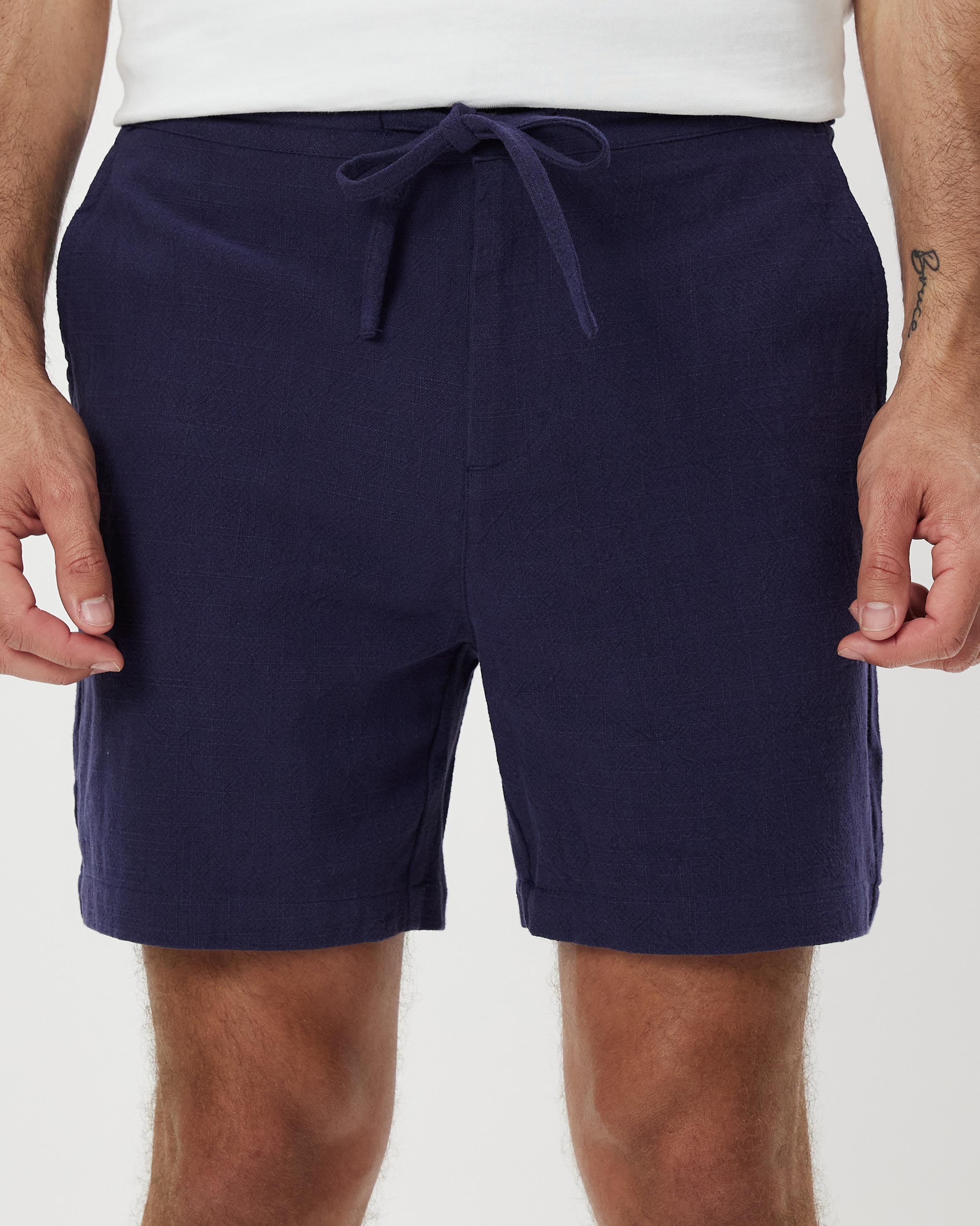 Newport Textured Linen Blend Shorts