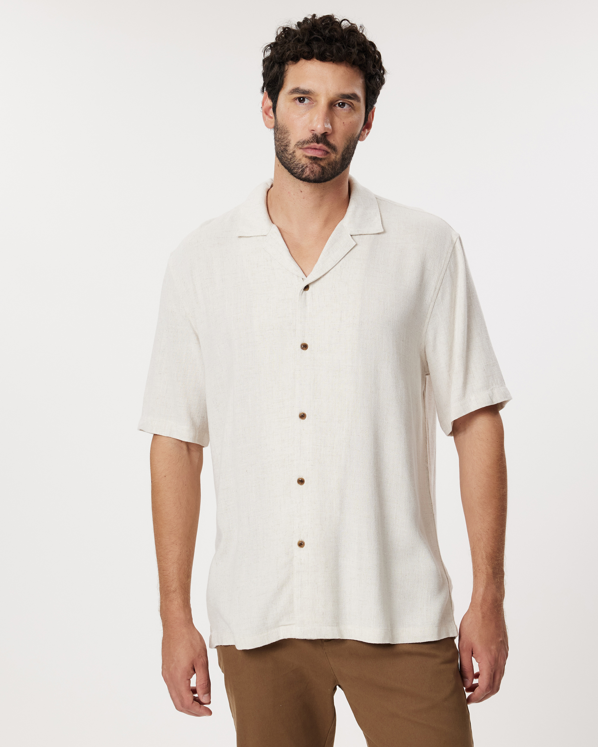 Newport Textured Linen Blend Shirt