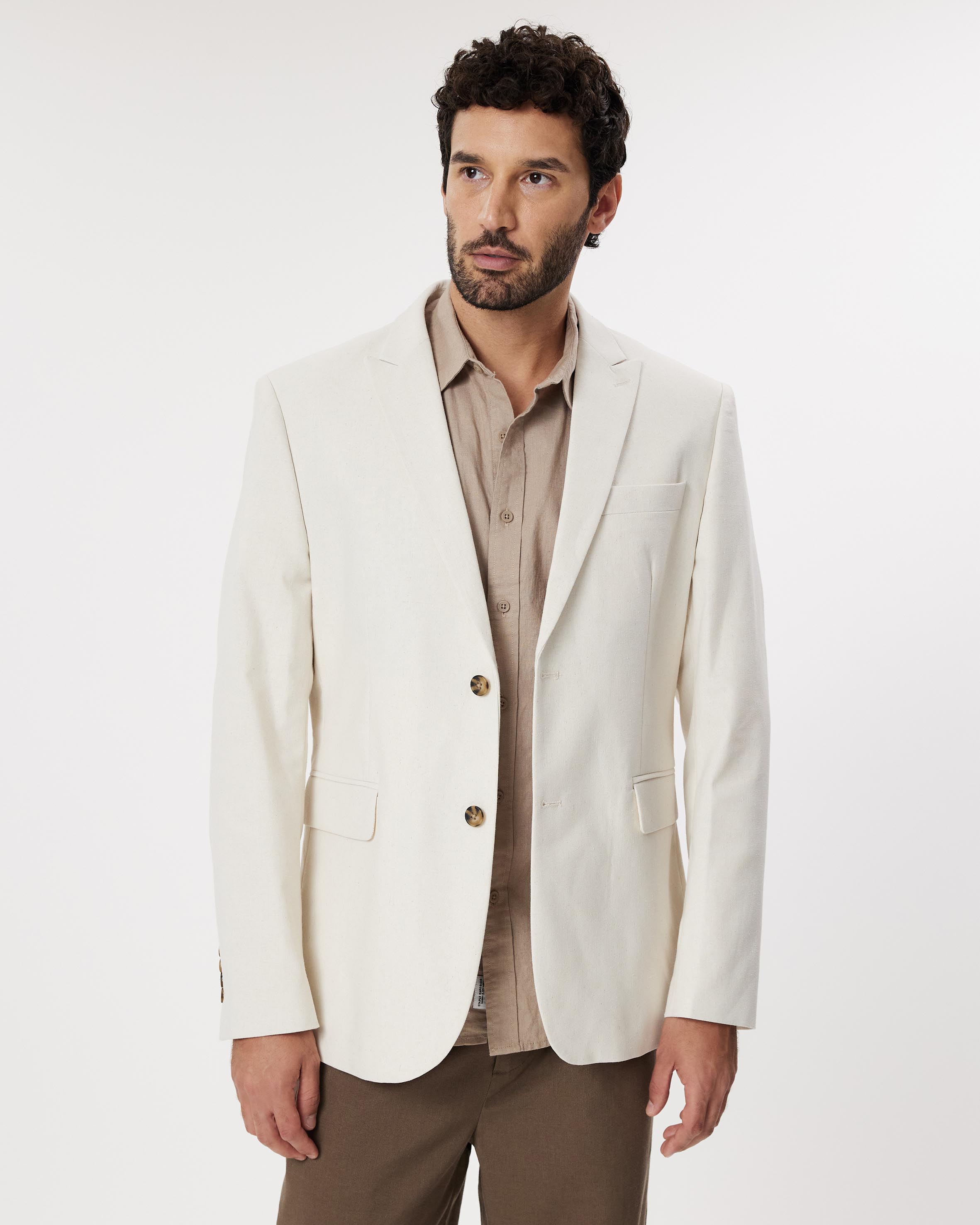 Nicholas Linen Blend Slim Fit Jacket