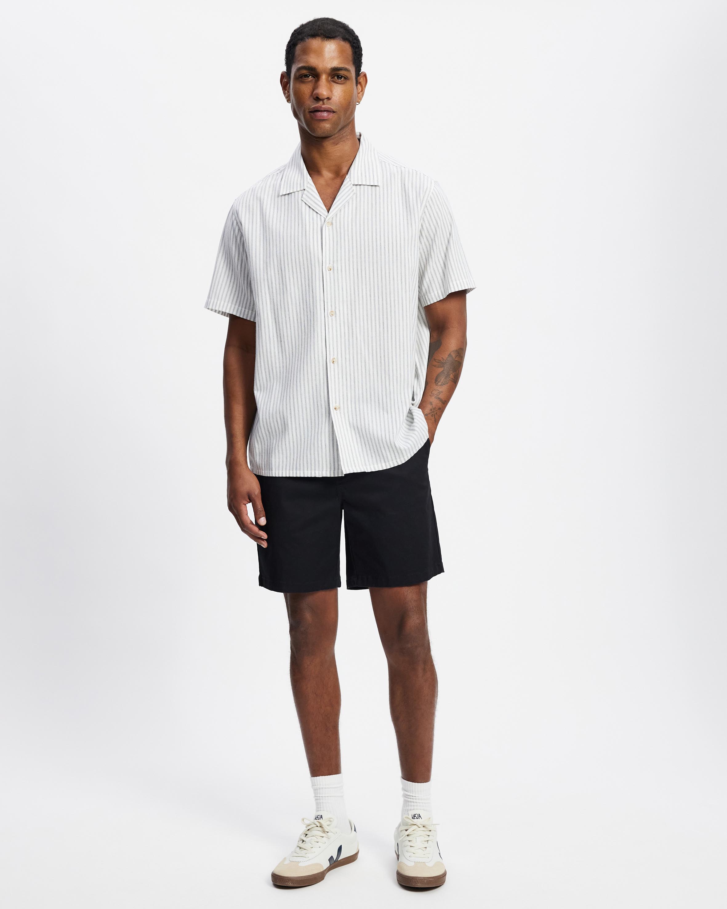 Relaxed Fit Stretch Chino Shorts