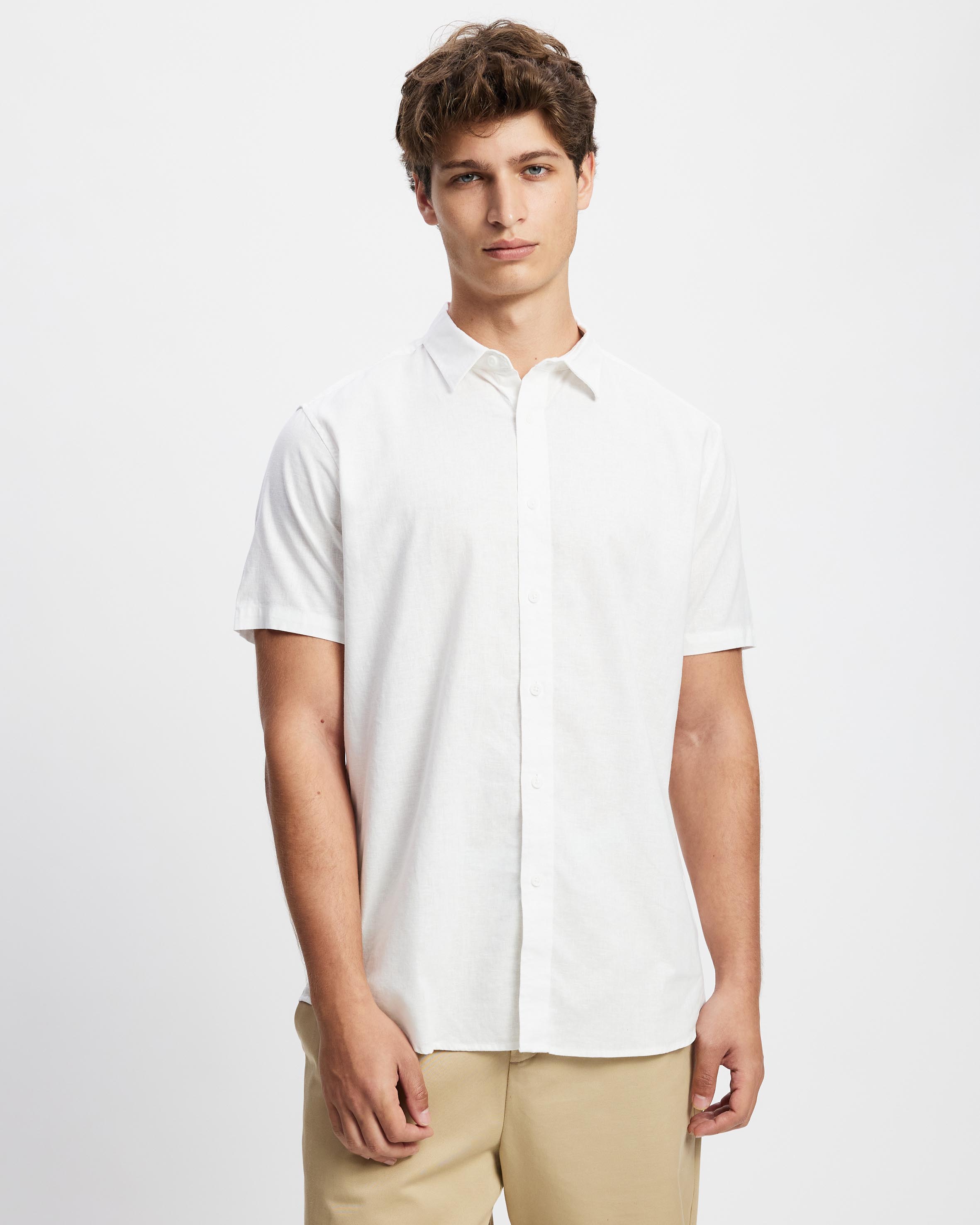 Hamilton Linen Blend SS Shirt