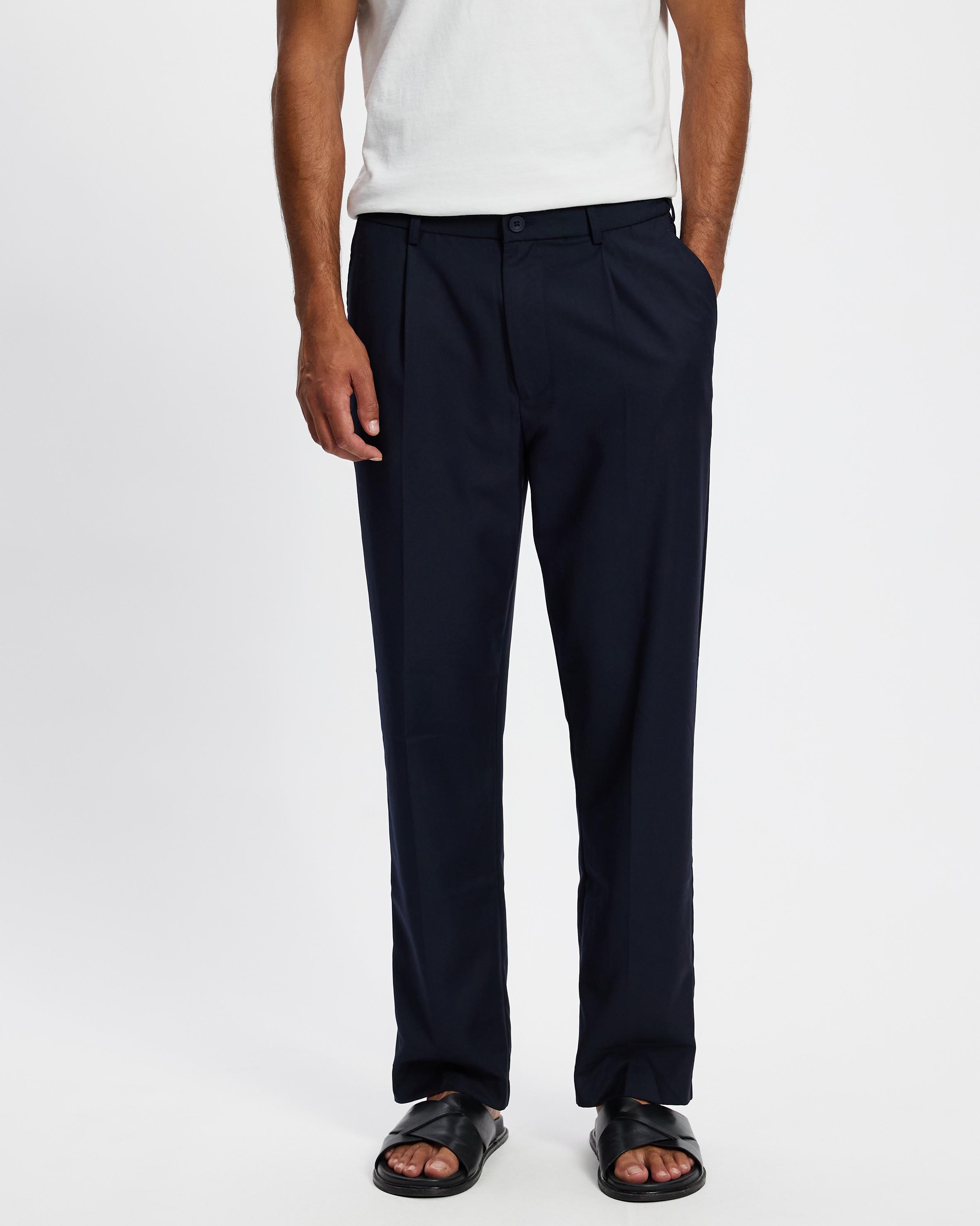 Casual Pleated Pants