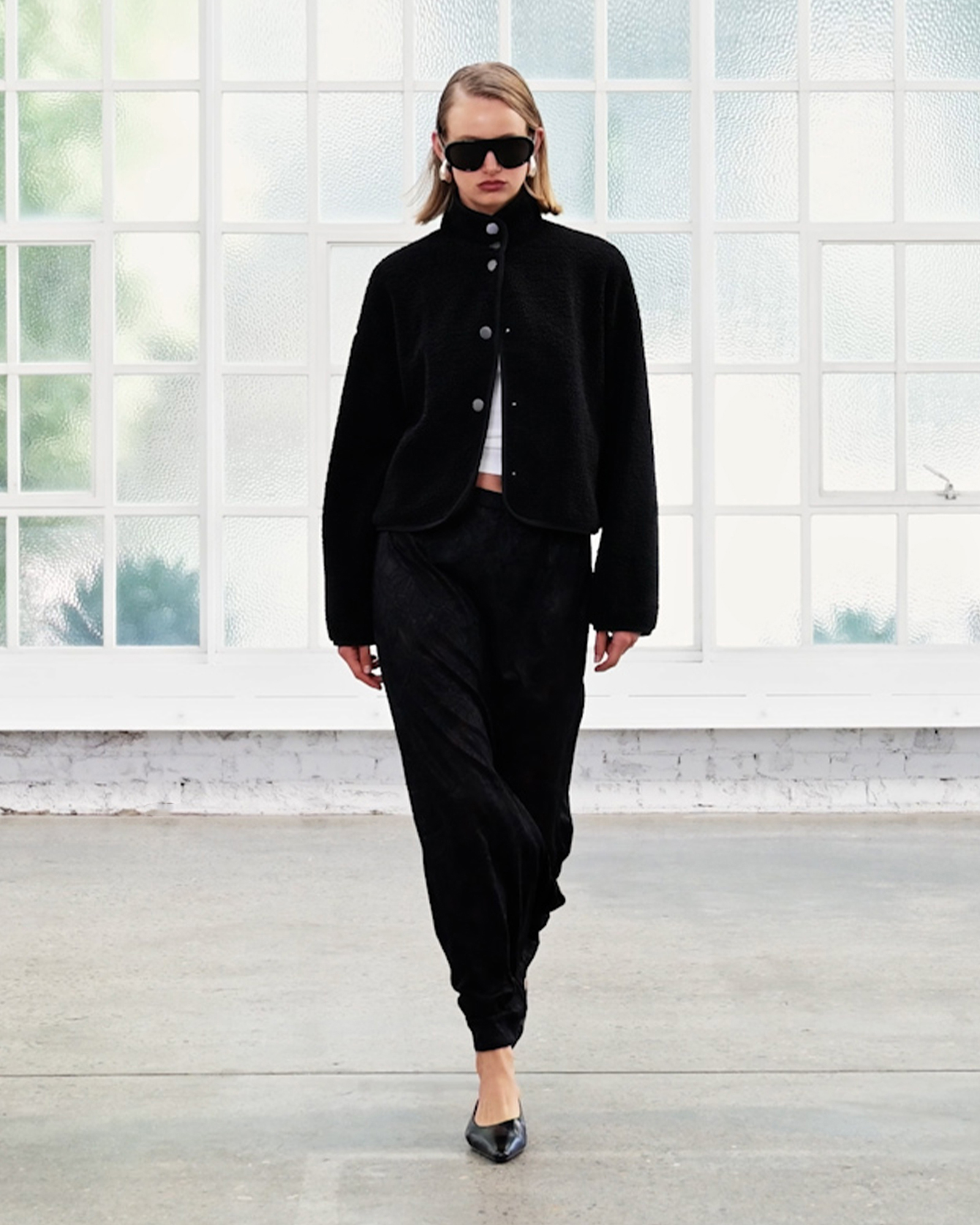 Katya Crop Sherpa Jacket