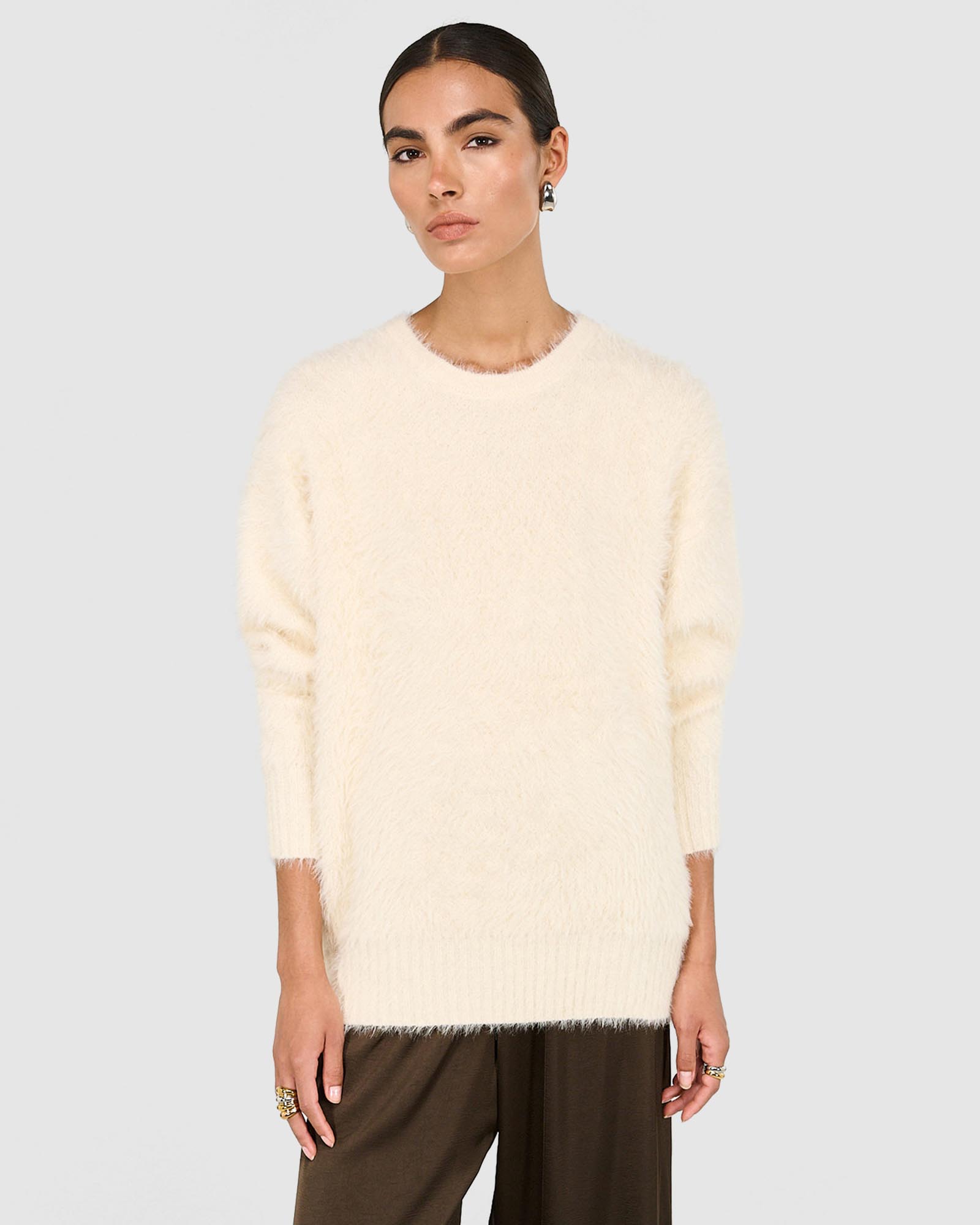 Noa Fluffy Oversized Jumper