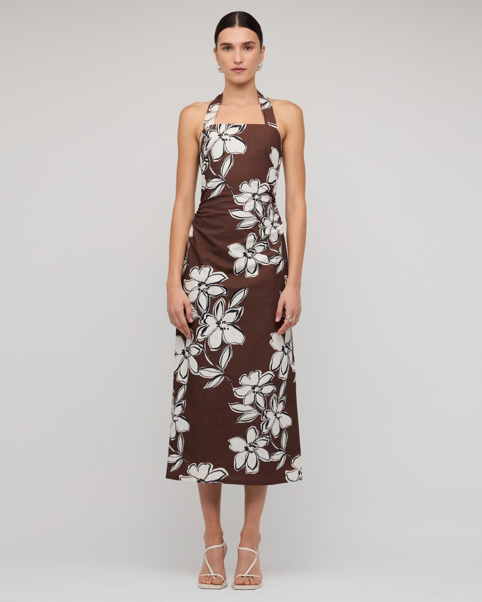 Elara Halter Midi Dress