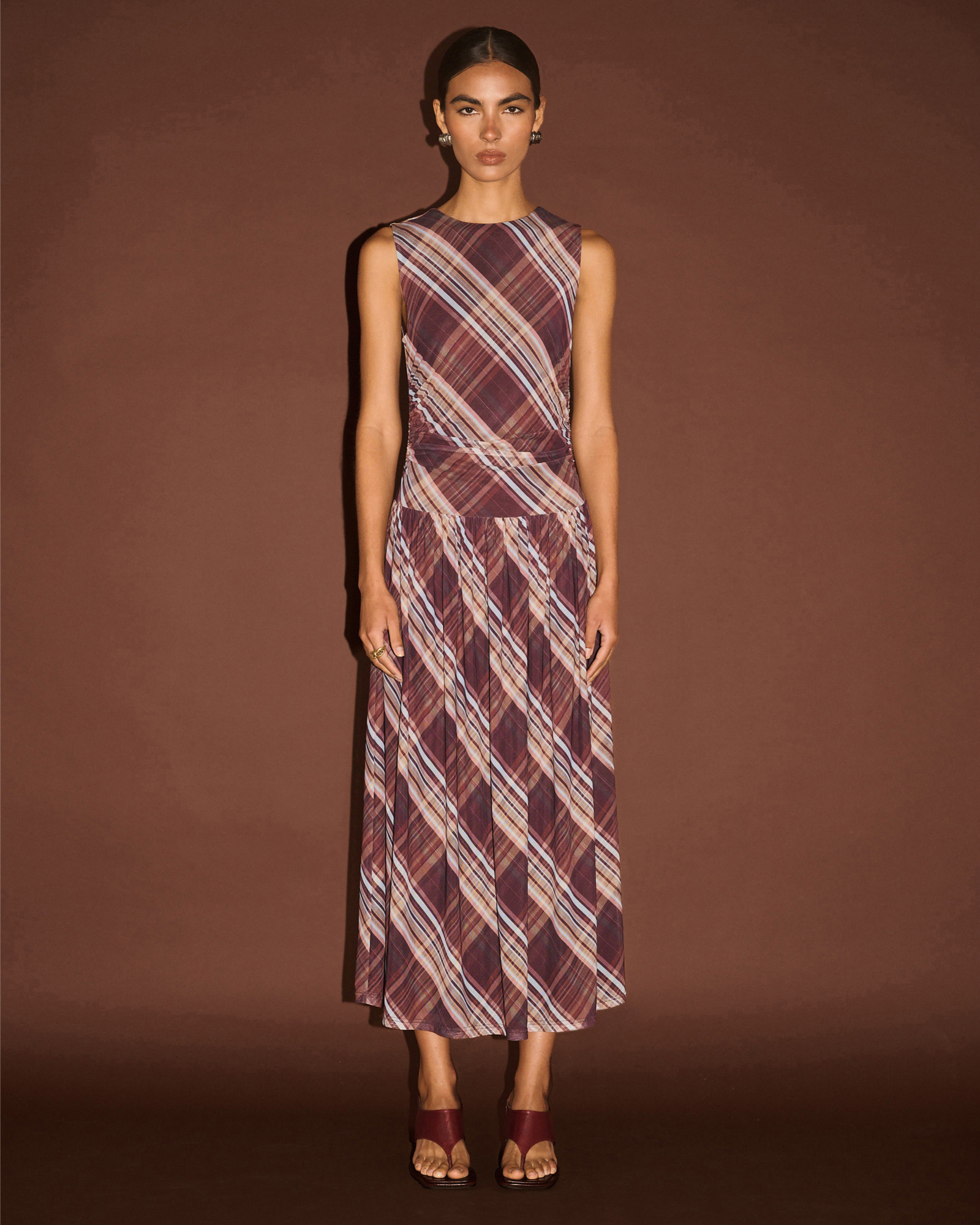 Arles Drop Waist Mesh Dress