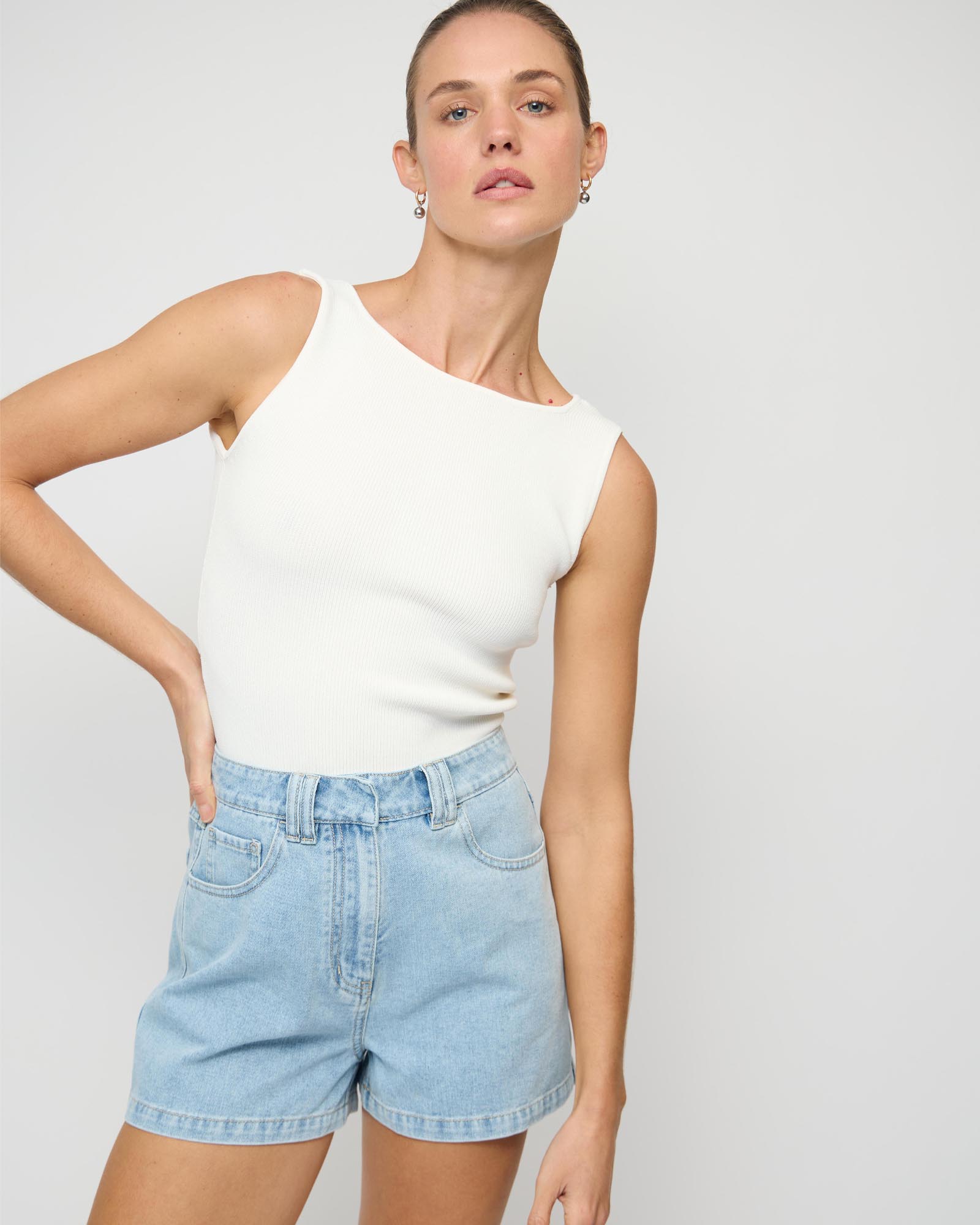 Halo Denim Shorts