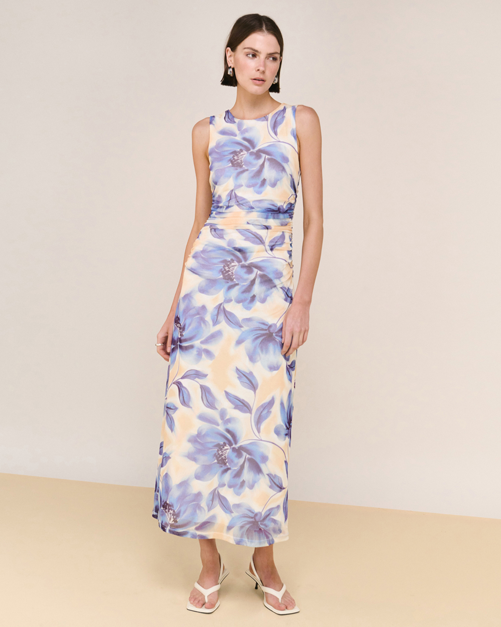 Fleur Mesh Midi Dress