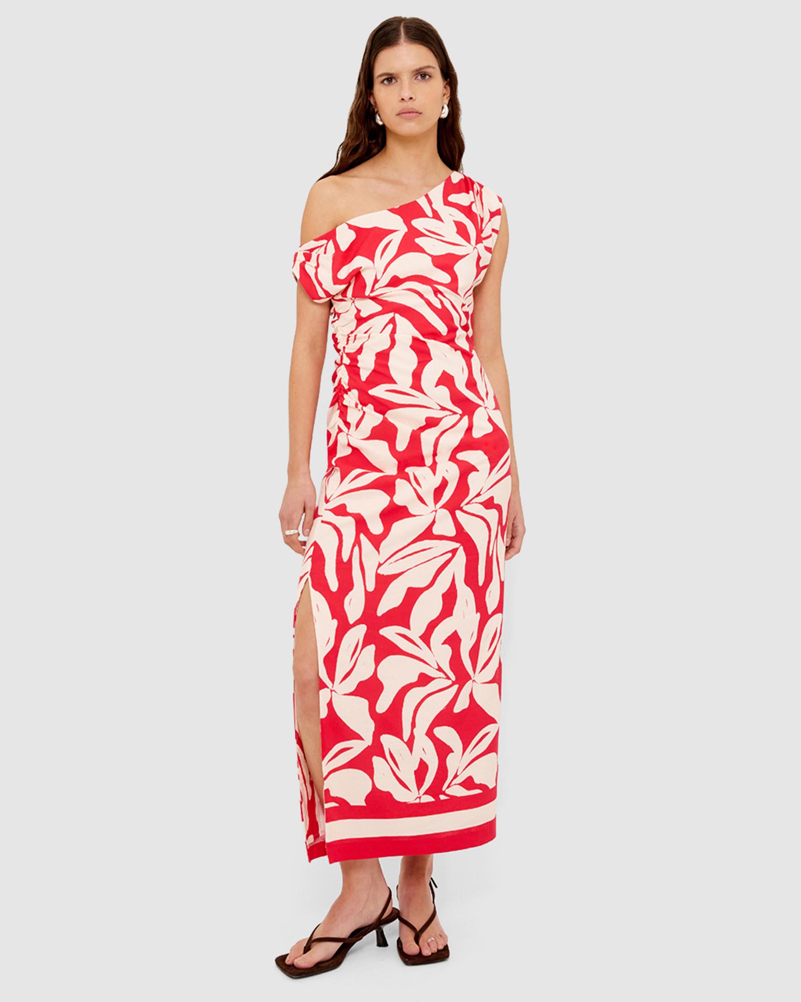 Serata Asym Midi Dress