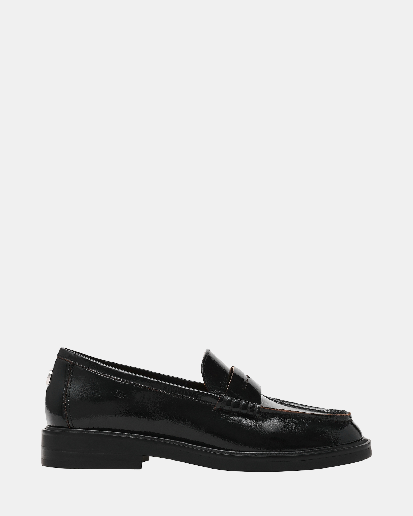 Adison Black Leather Loafers