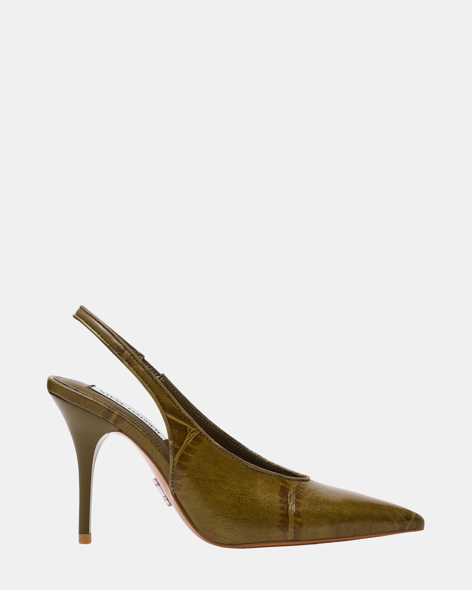 Andromeda Green Croco Heels