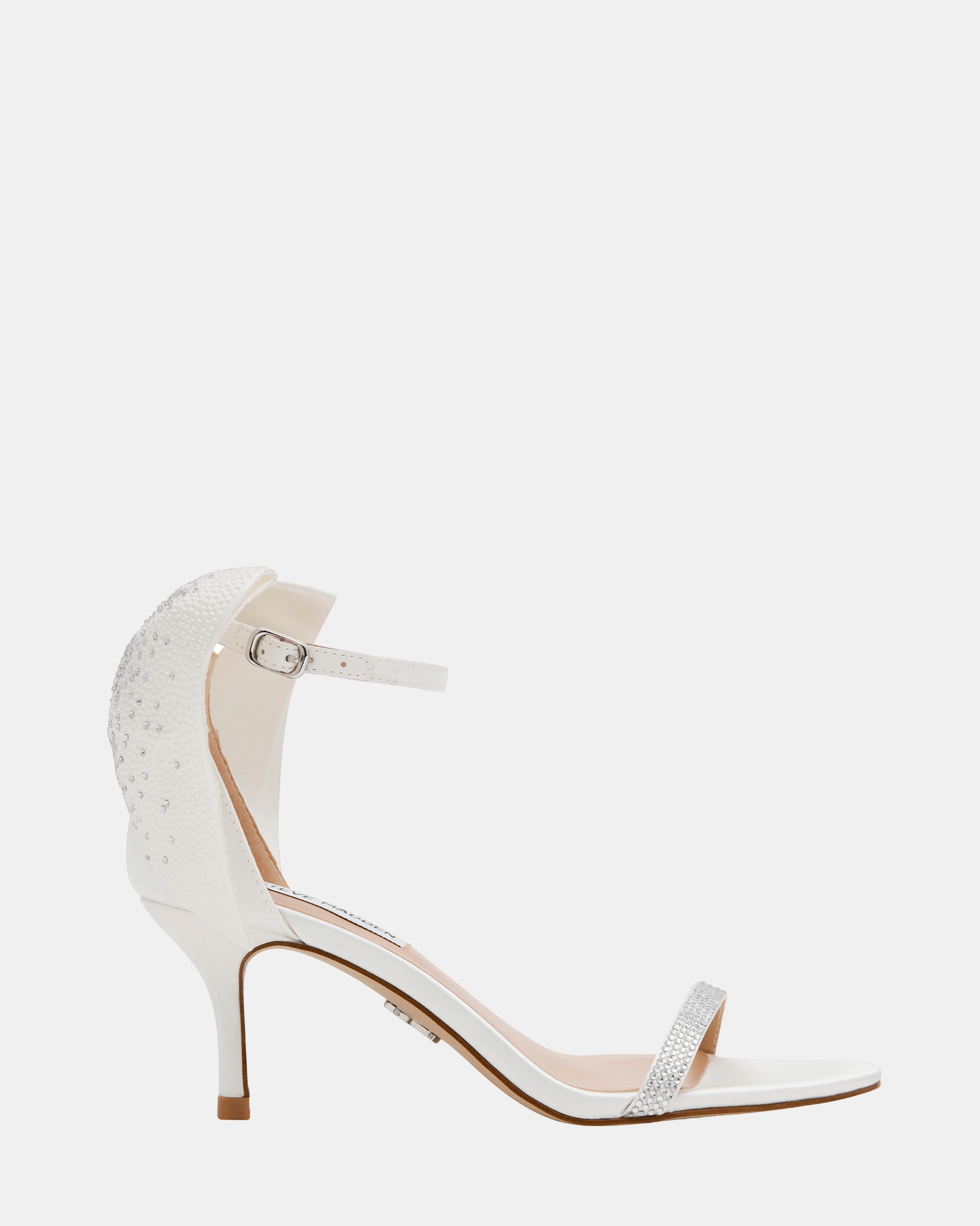 Riskay Ivory Satin Heels