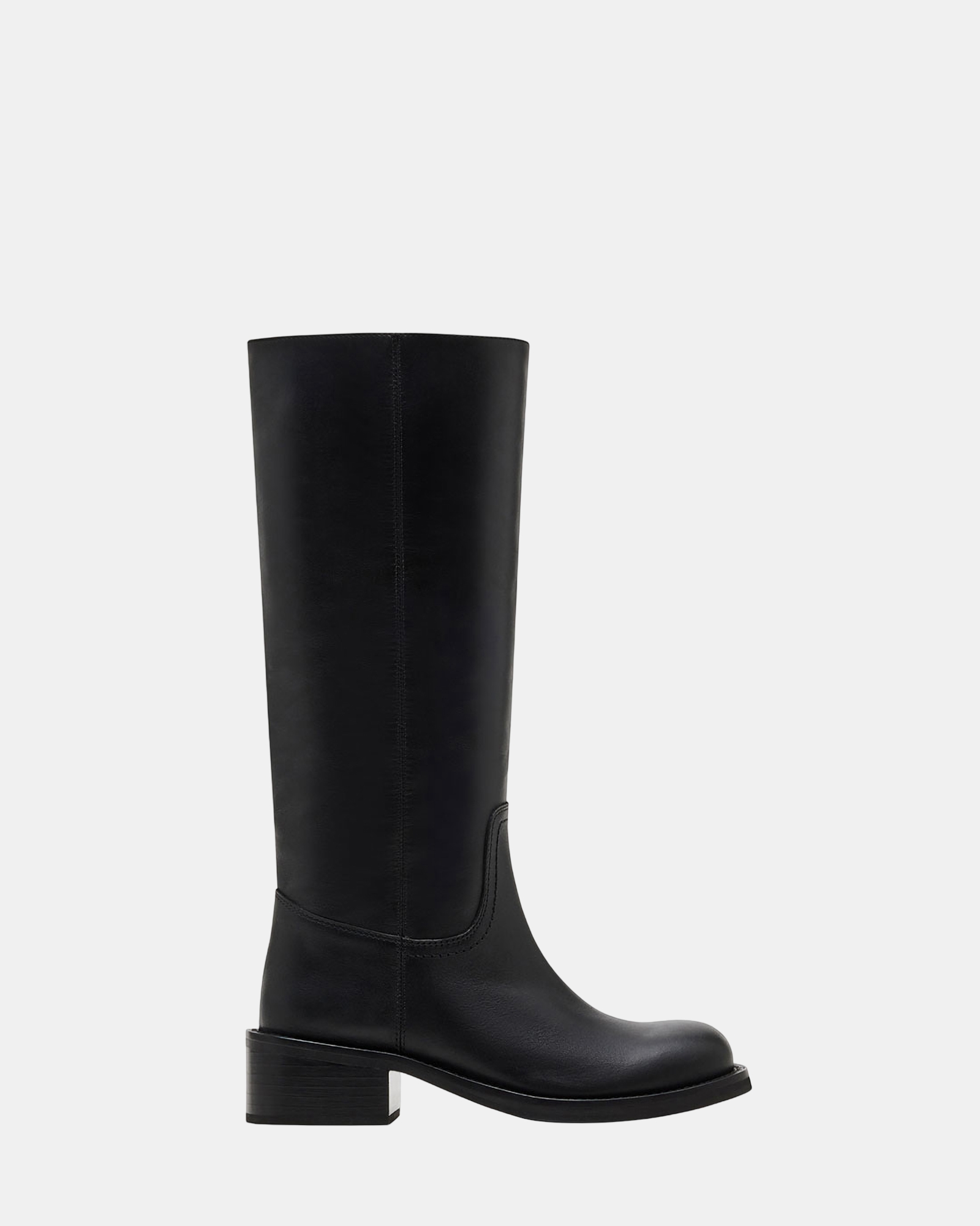 Riggs Black Leather Boots