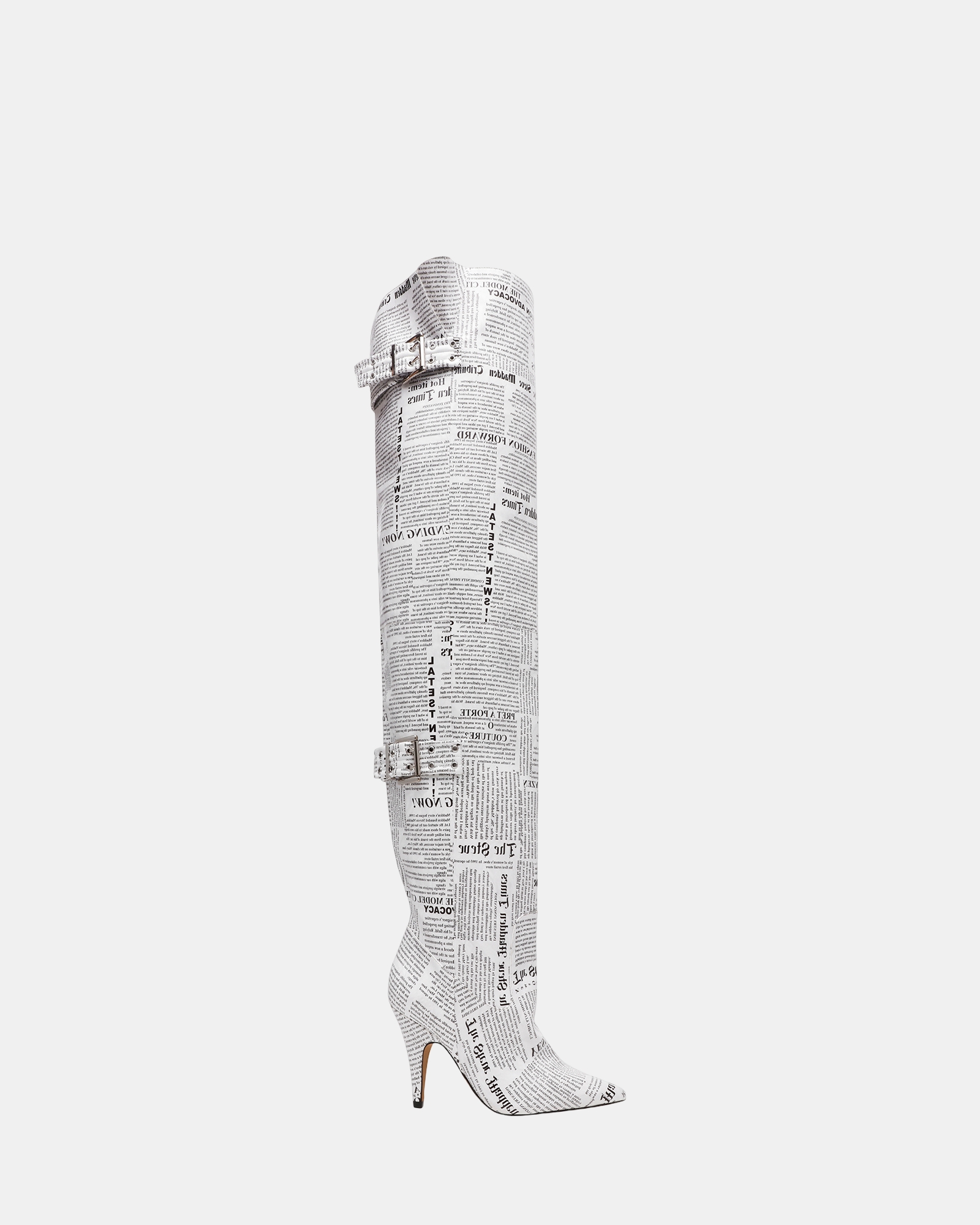 Baddie White/Black Boots