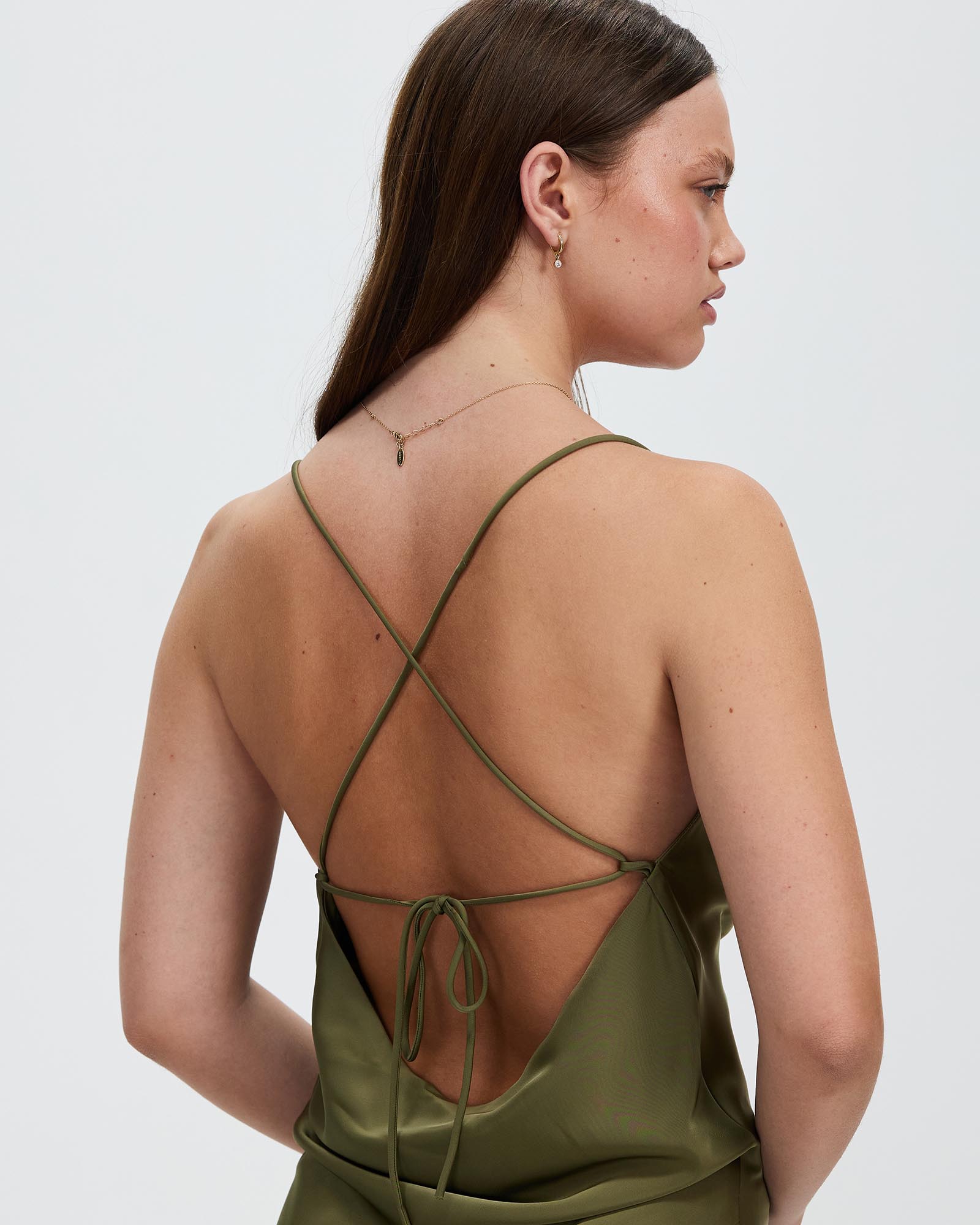 Cross Back Slip Dress