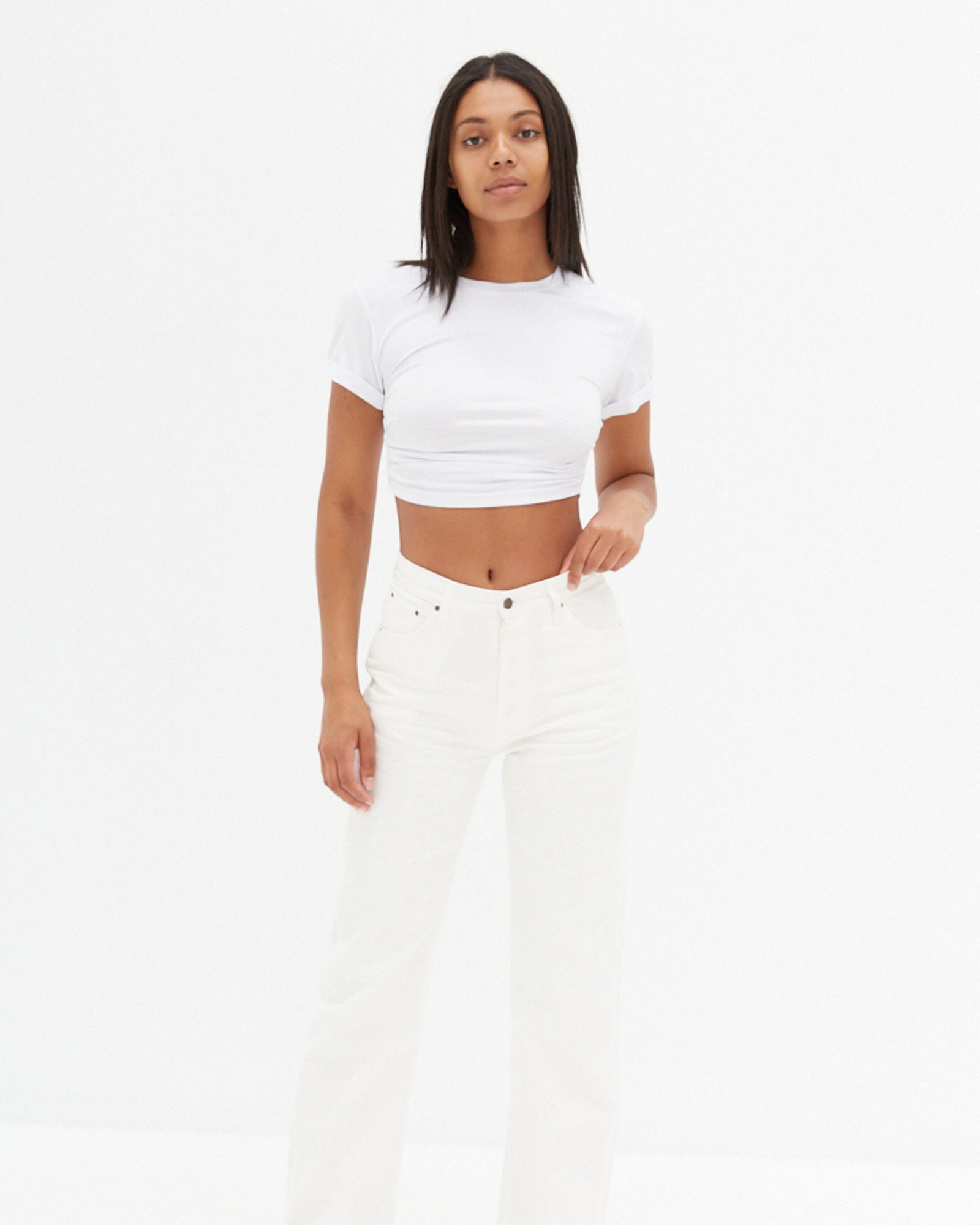 Side Ruche Crop