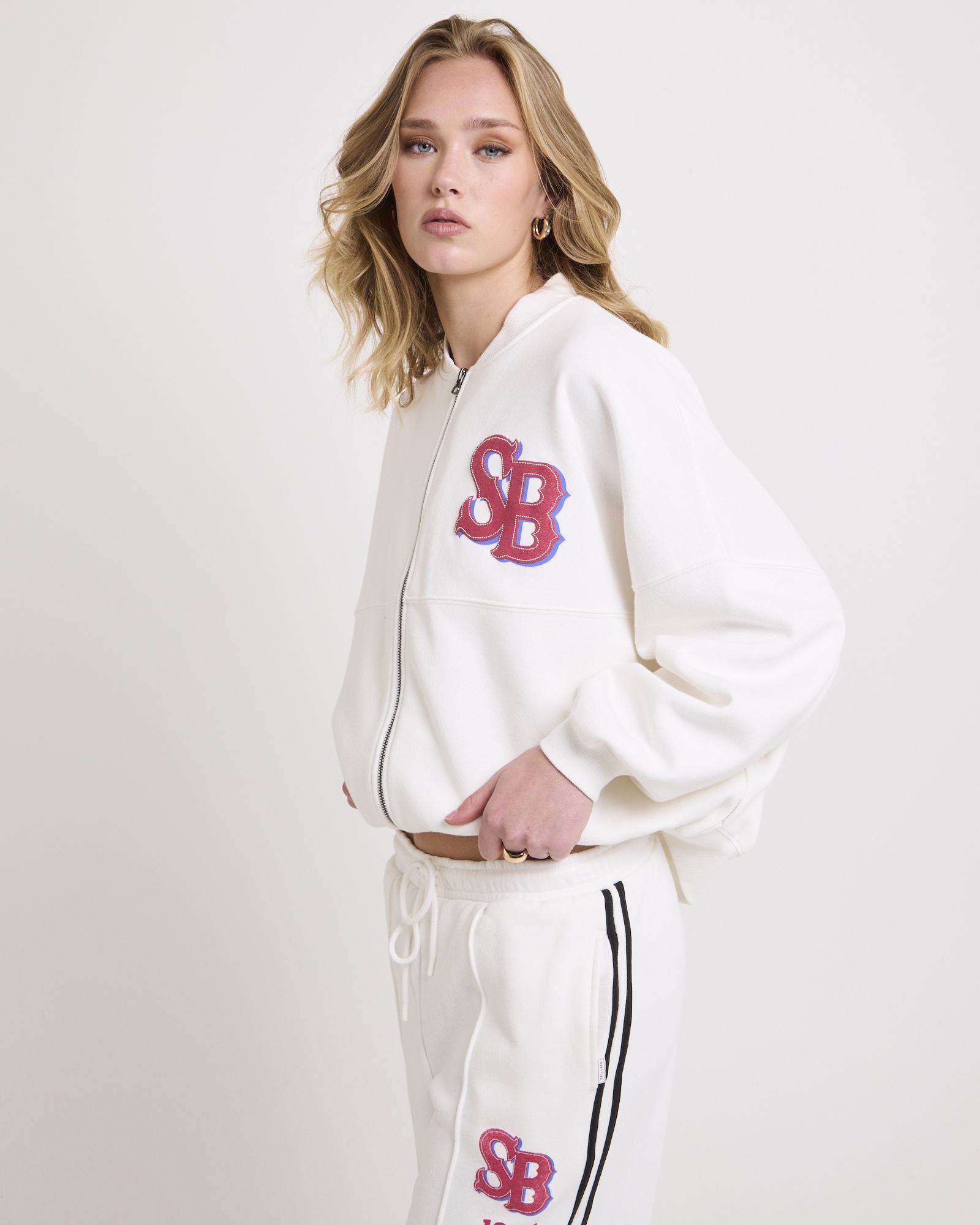 Subtitled Emblem Bomber Jacket