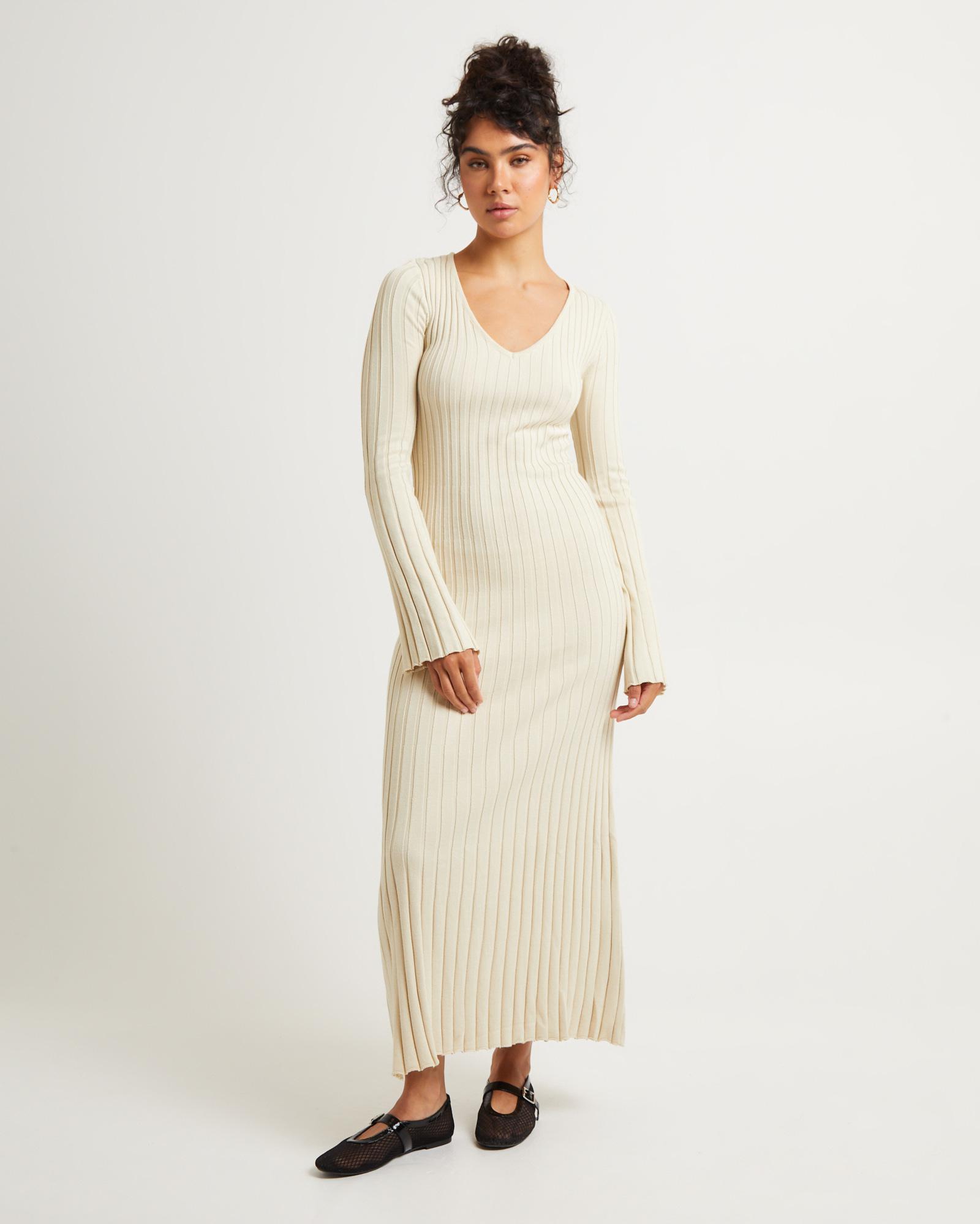 Sophie Long Sleeve Rib Knit Dress