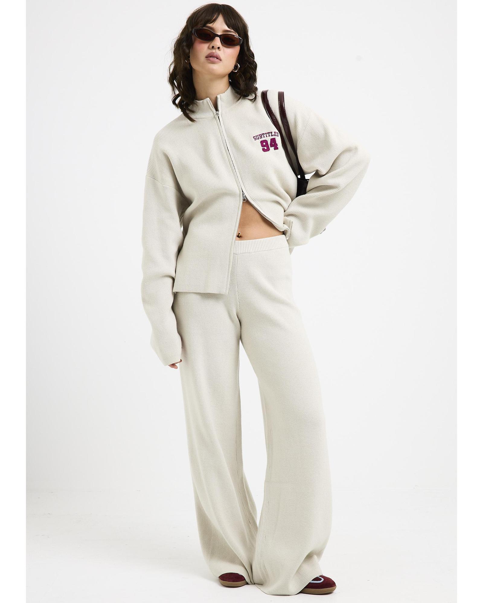 Agnes Rib Wide Leg Pants
