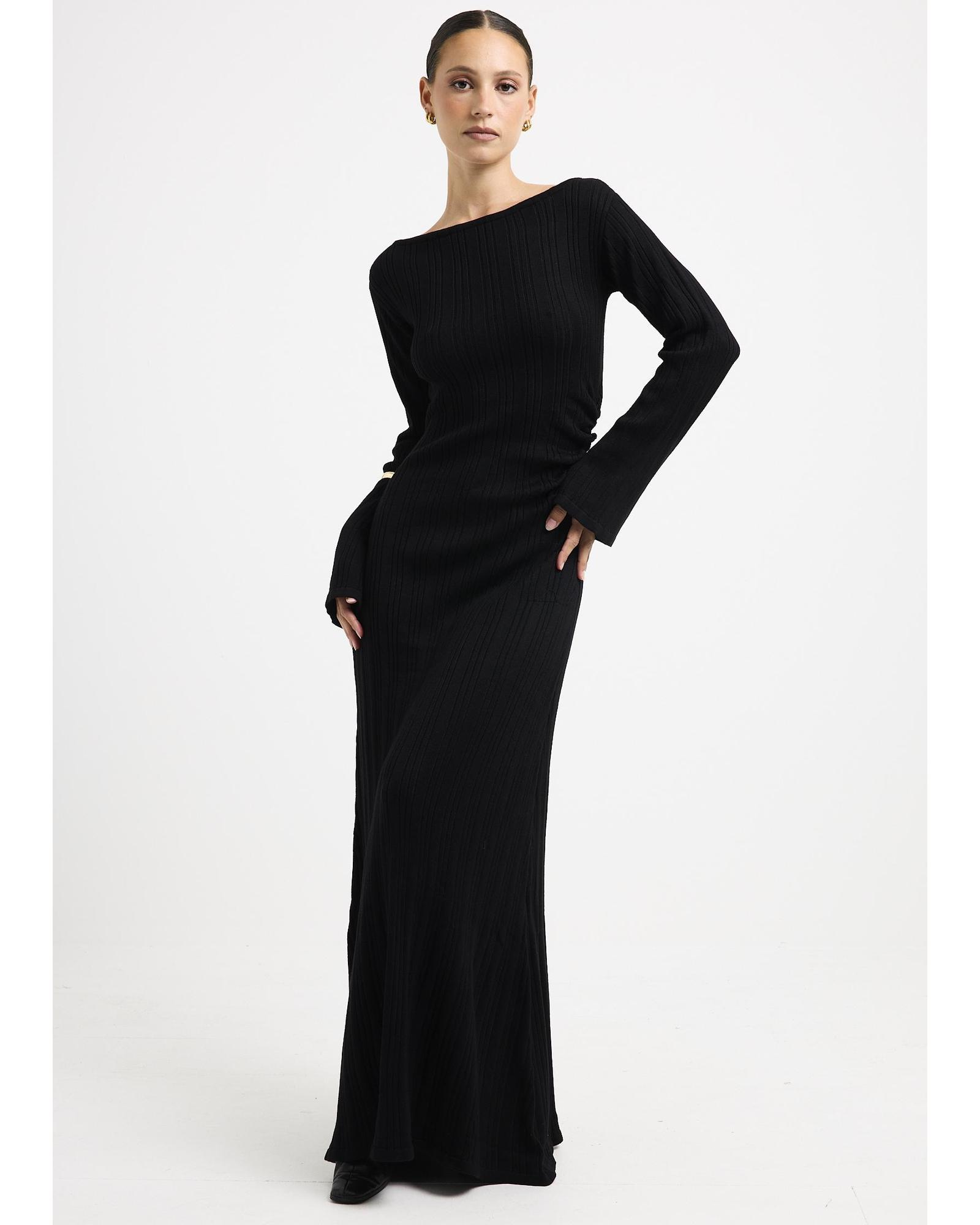 Peyton Off Shoulder Knit Maxi Dress