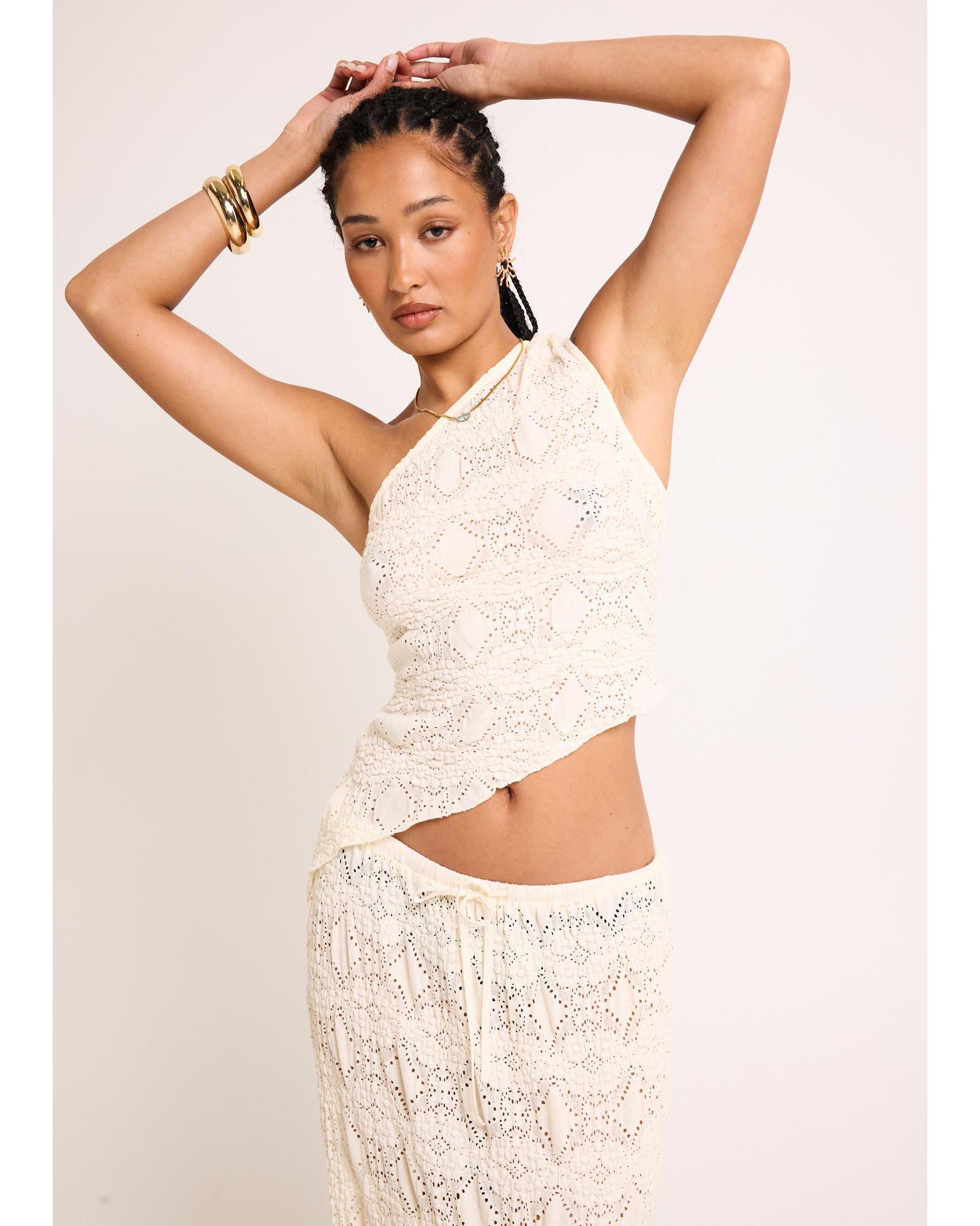 Ciao Lace One Shoulder Top
