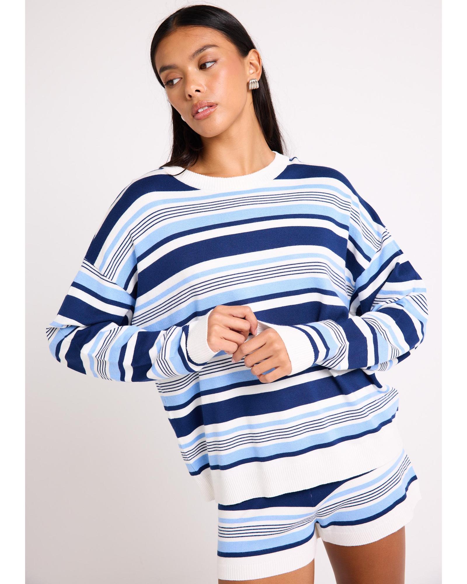 Chiara Stripes Oversized Knit Top