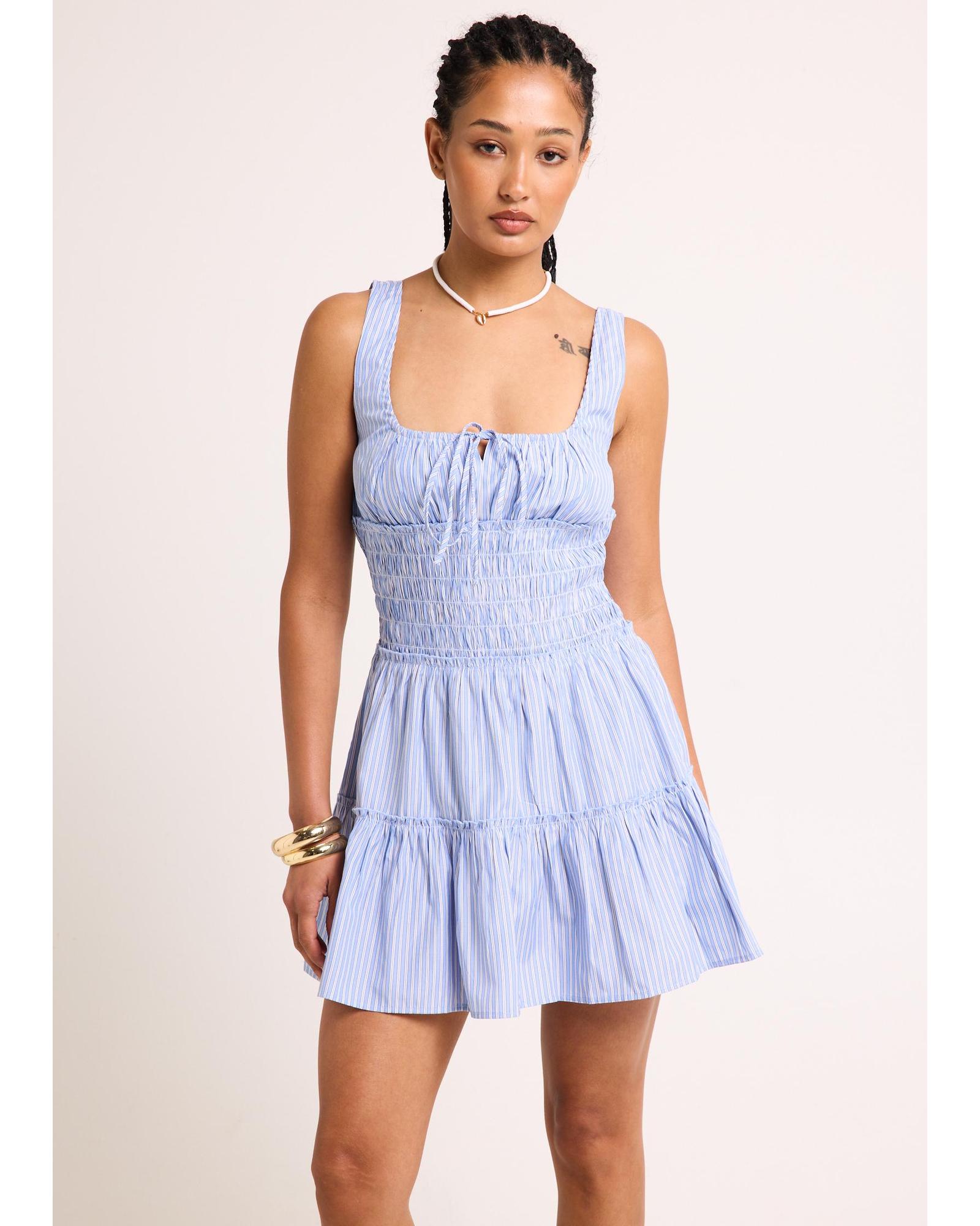 Isidora Shirred Mini Dress