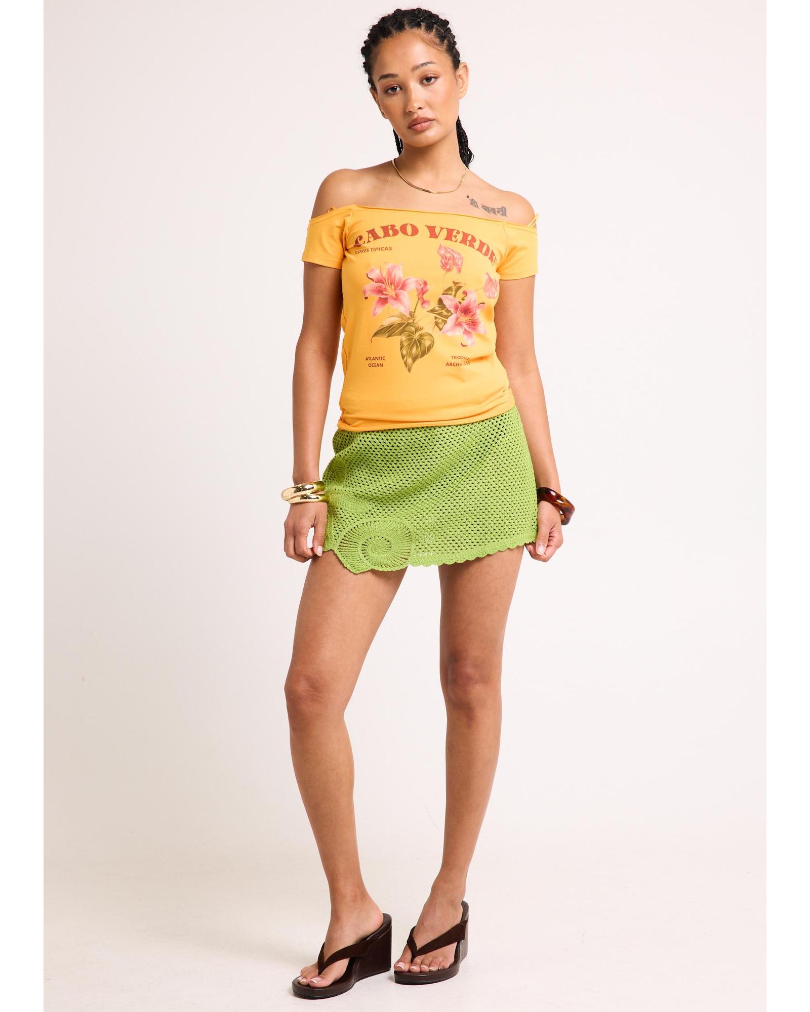 Coraline Fishnet Mini Skirt