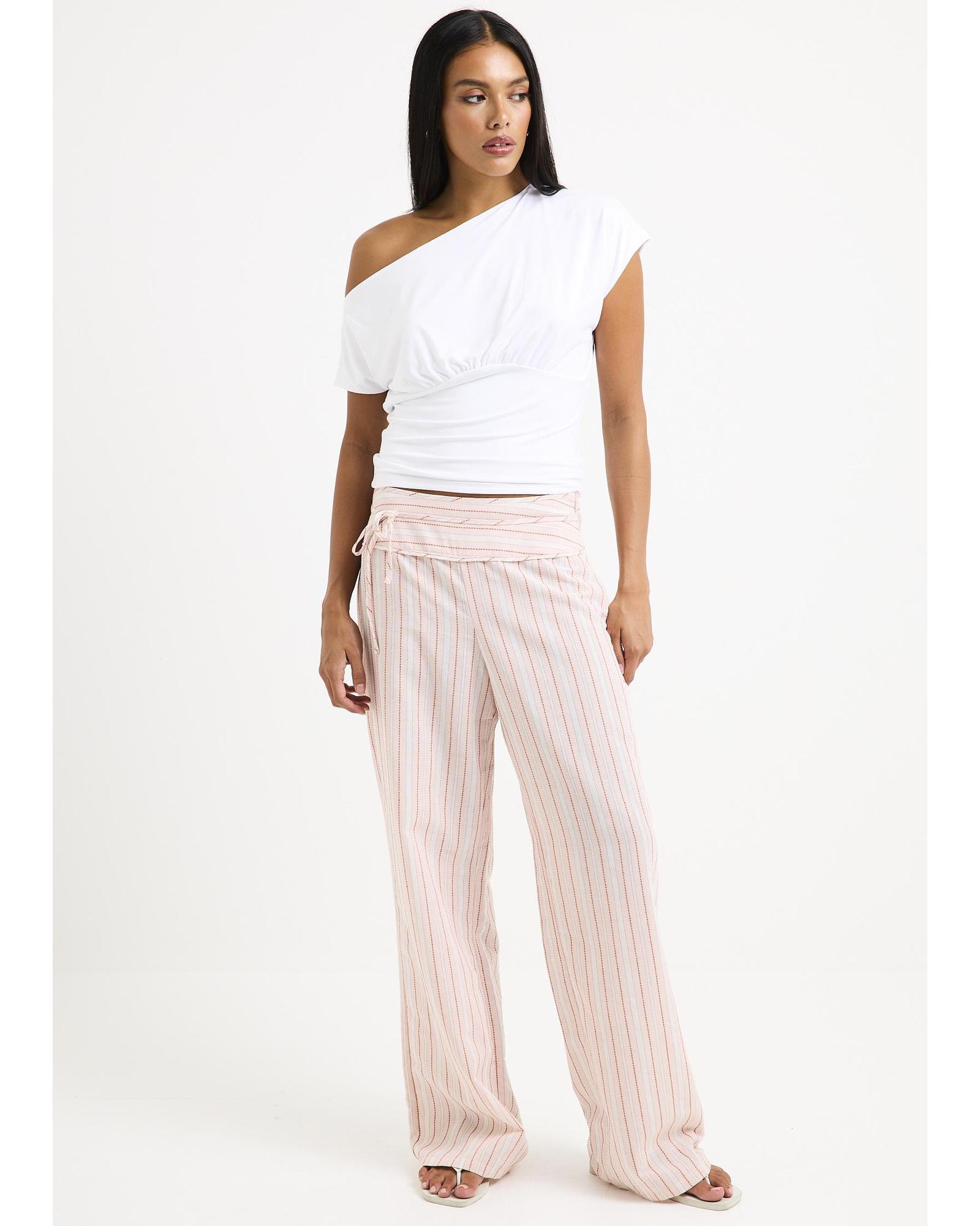 Ines Stripes Low Rise Pants
